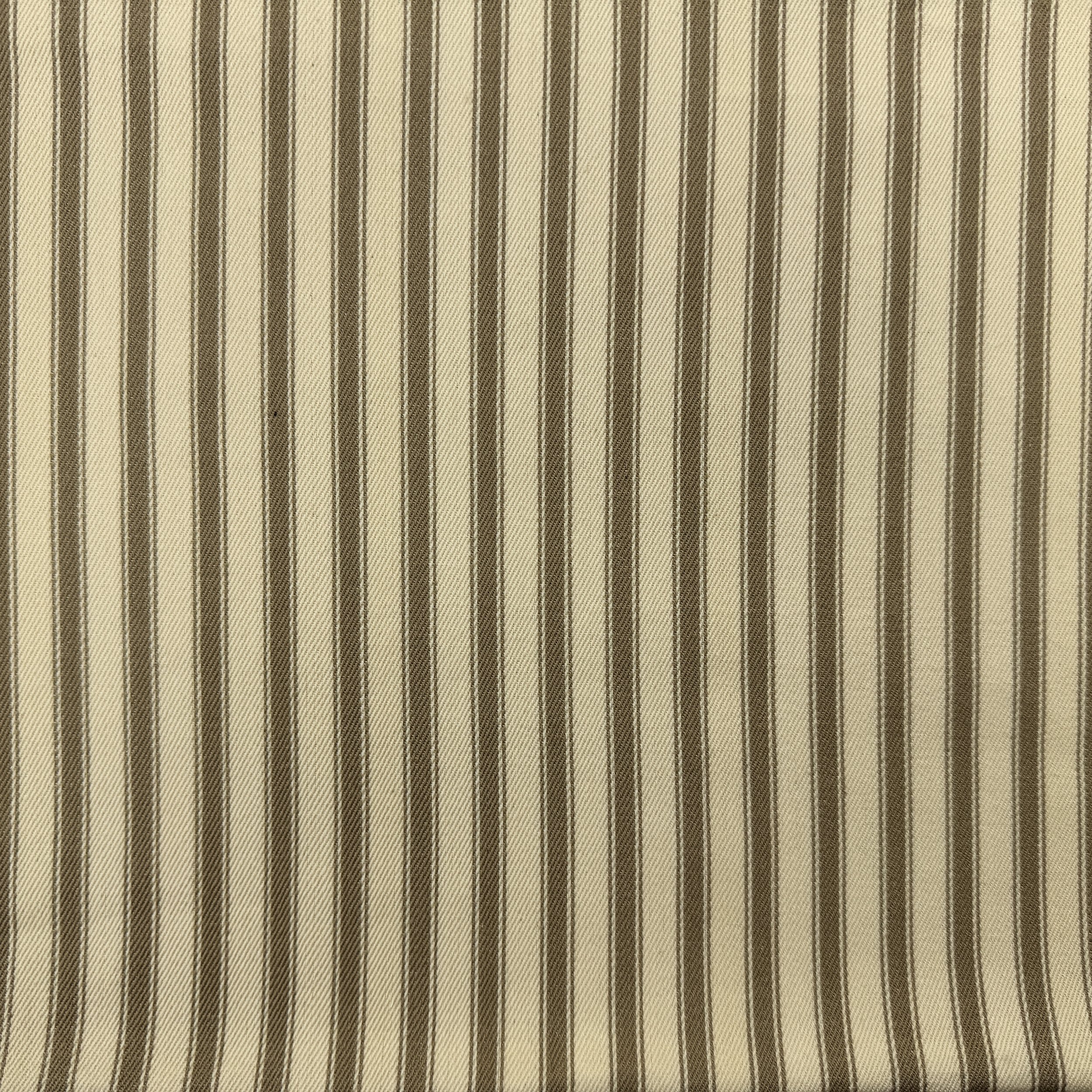 Canvas Ticking Stripes - Pebble