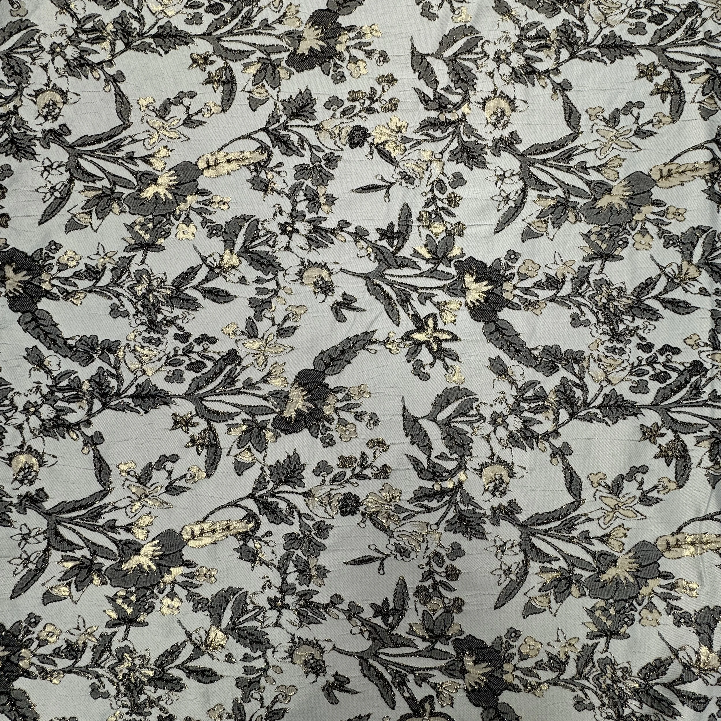 Bamboo Viscose Brocade - Slate Smoke