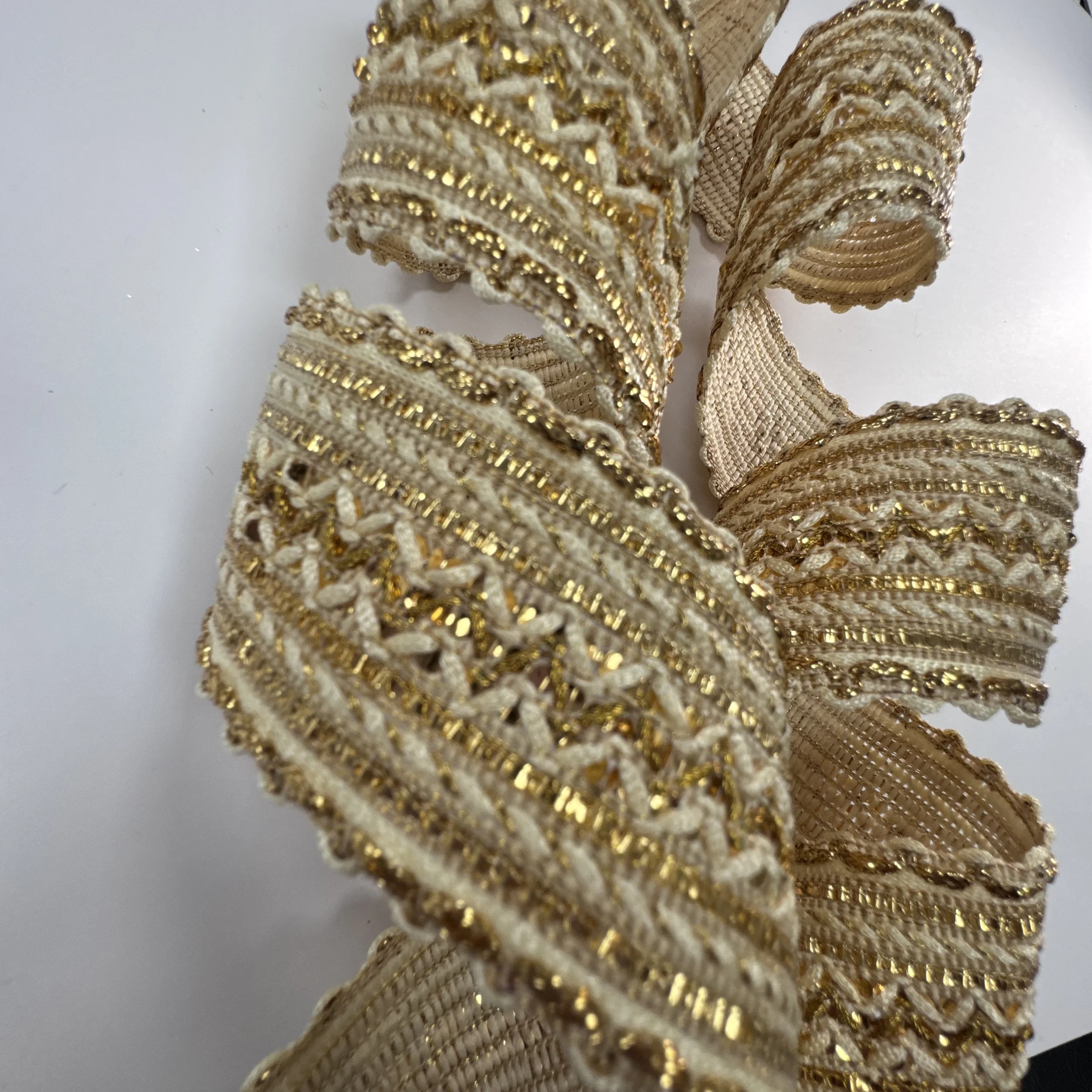 Ornamental Luxury Lace - Golden Beige