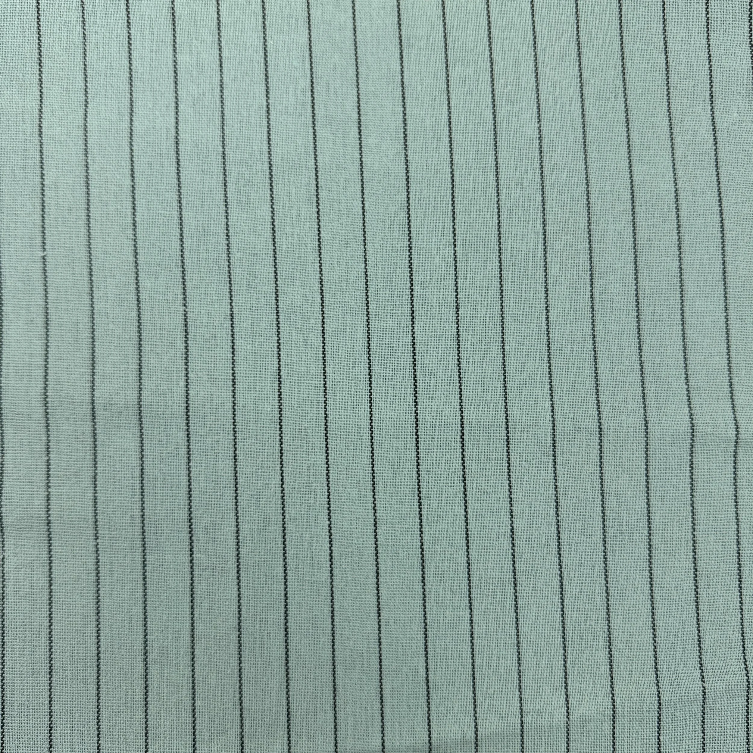Linen Viscose Yarn Dyed Stripe - Share Green