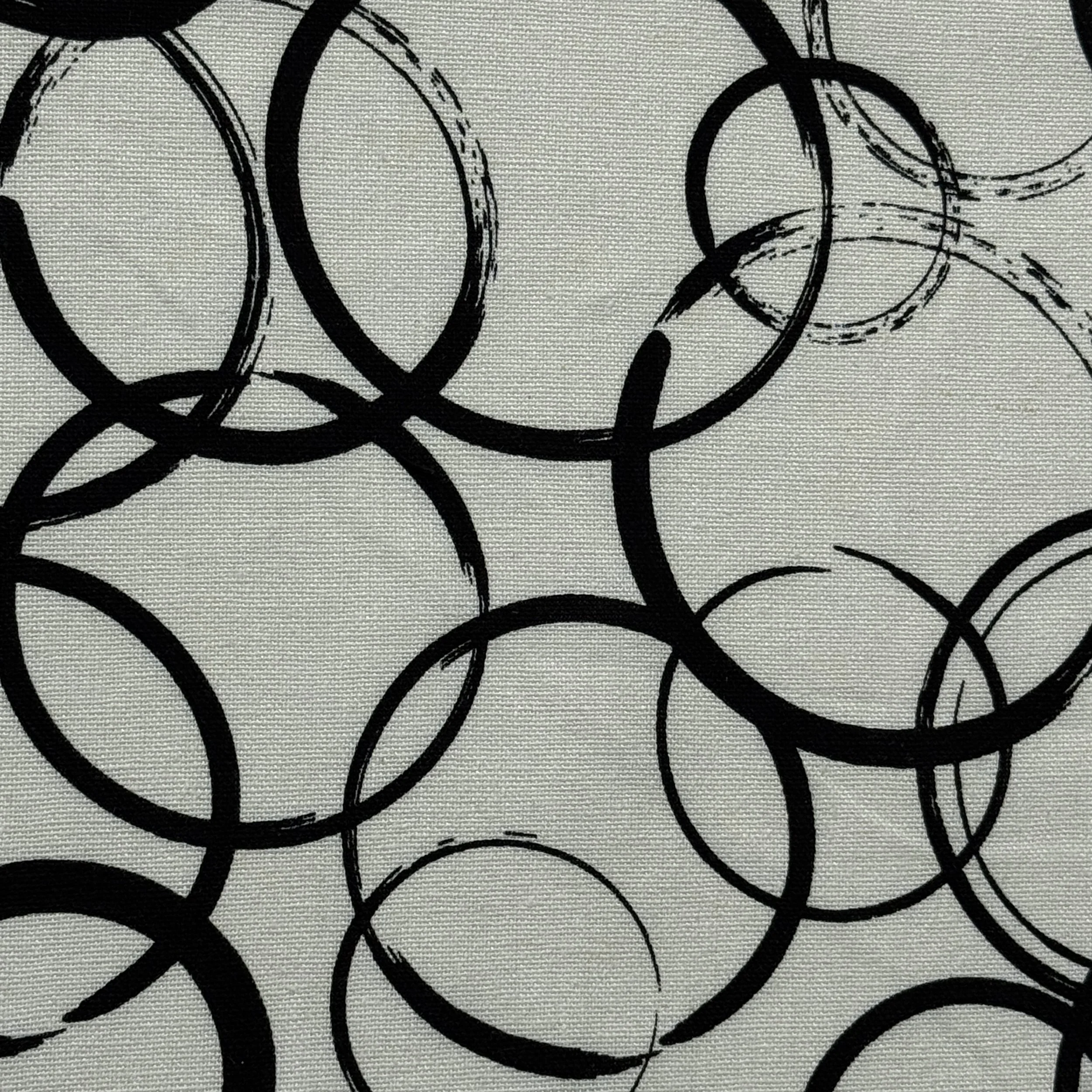 Rayon Linen Cotton S/Print - Circle Flow