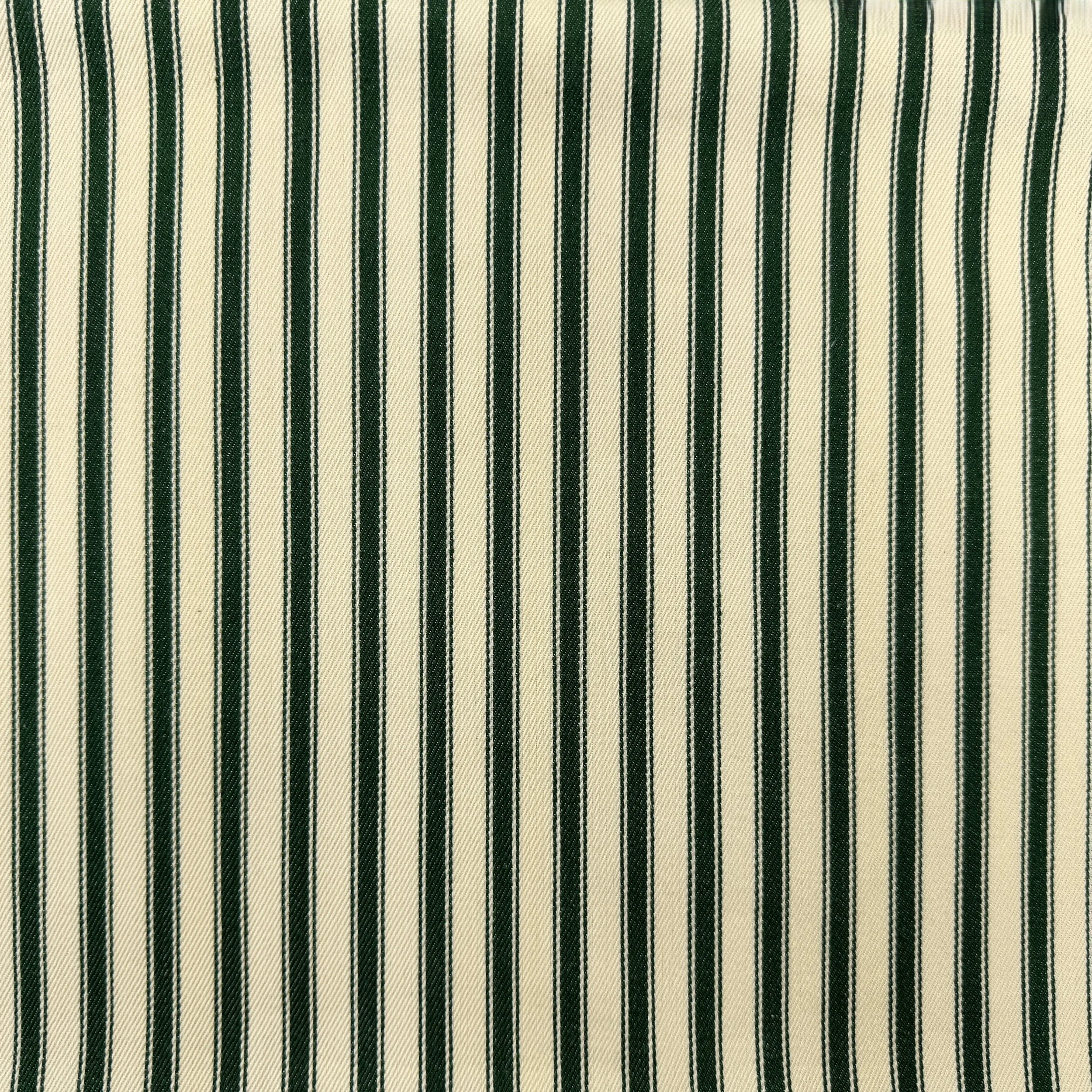 Canvas Ticking Stripes - Greener