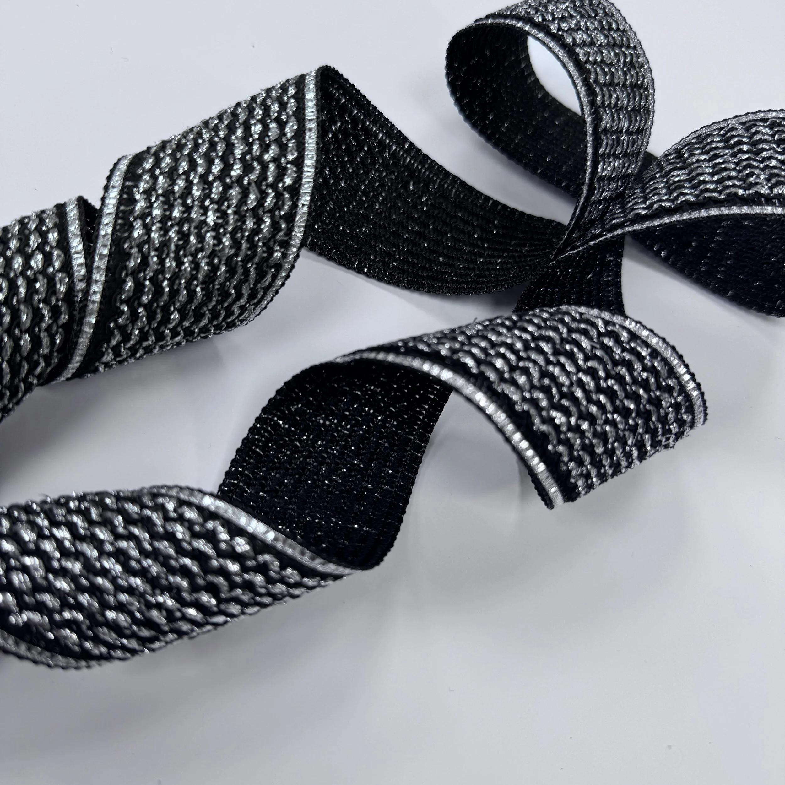 Spark Line Lace - Black Silver