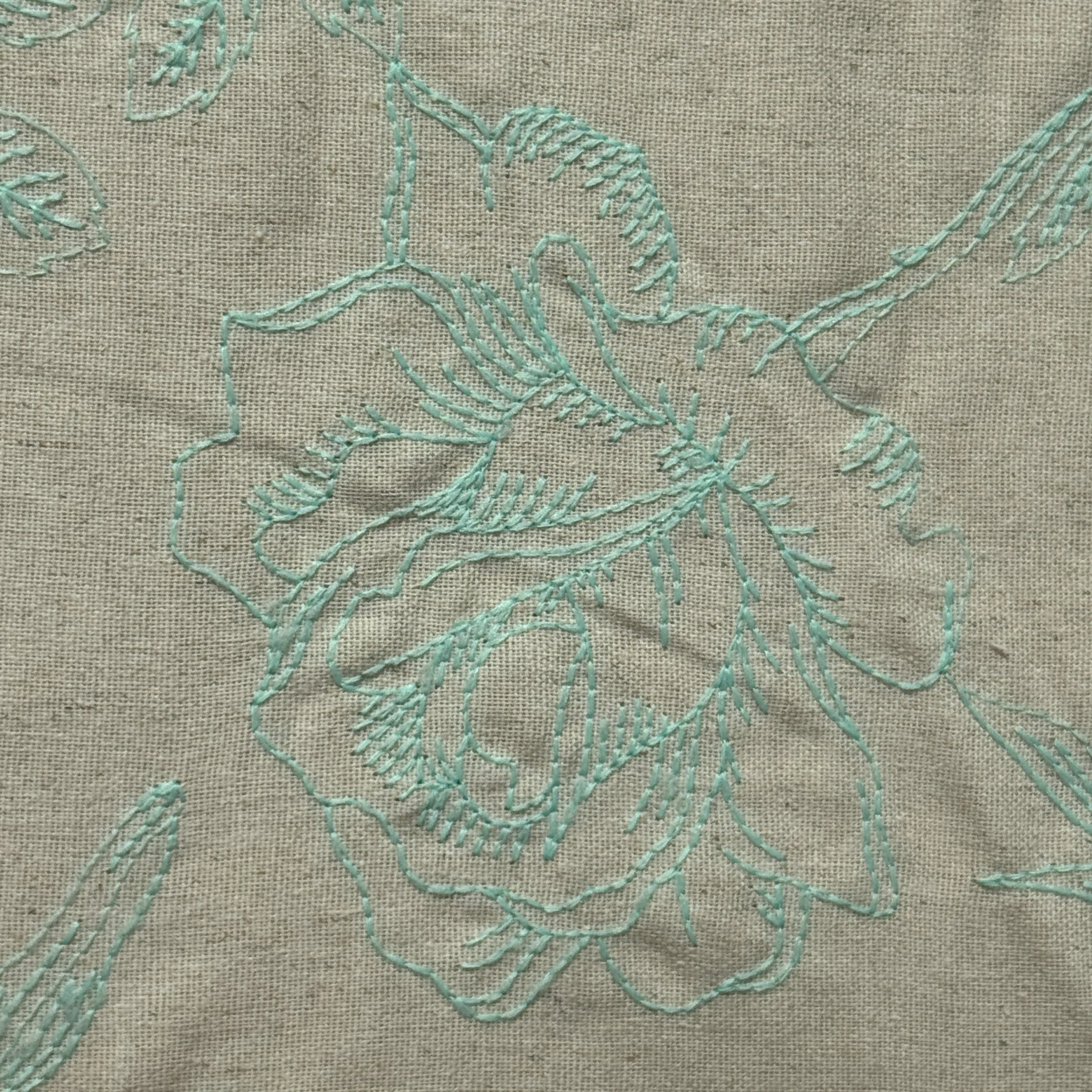 Two Tone Linen Embroidery - Design 1 - Colour 3