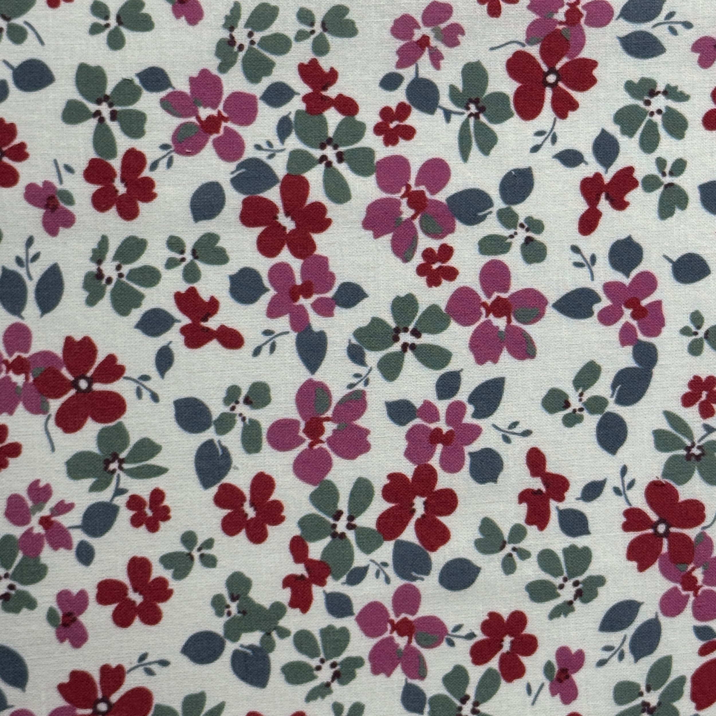 Linen Cotton Digital Print, DaisyPop Garden