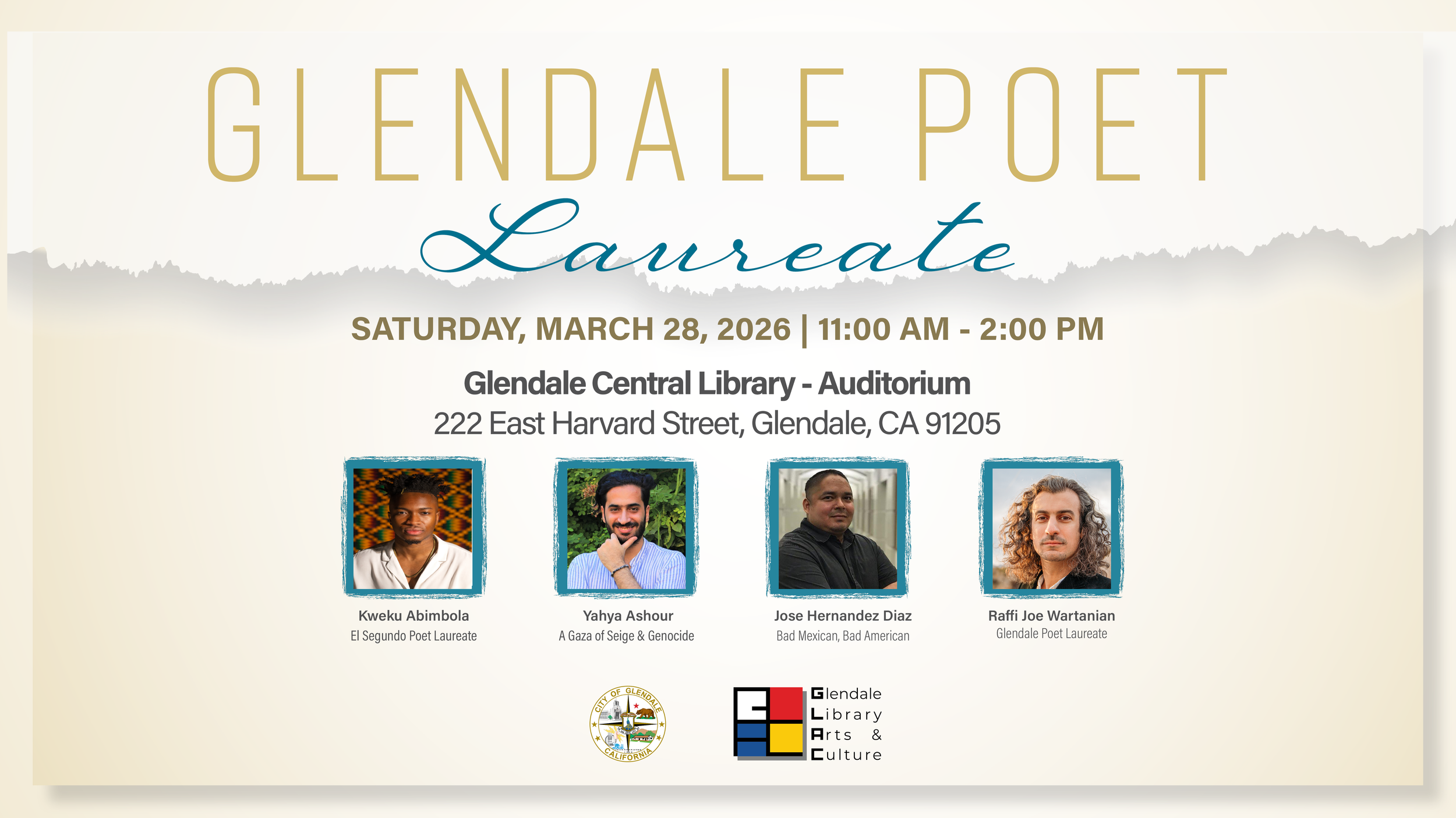March 28, 2026 Poet Laureate Workshop