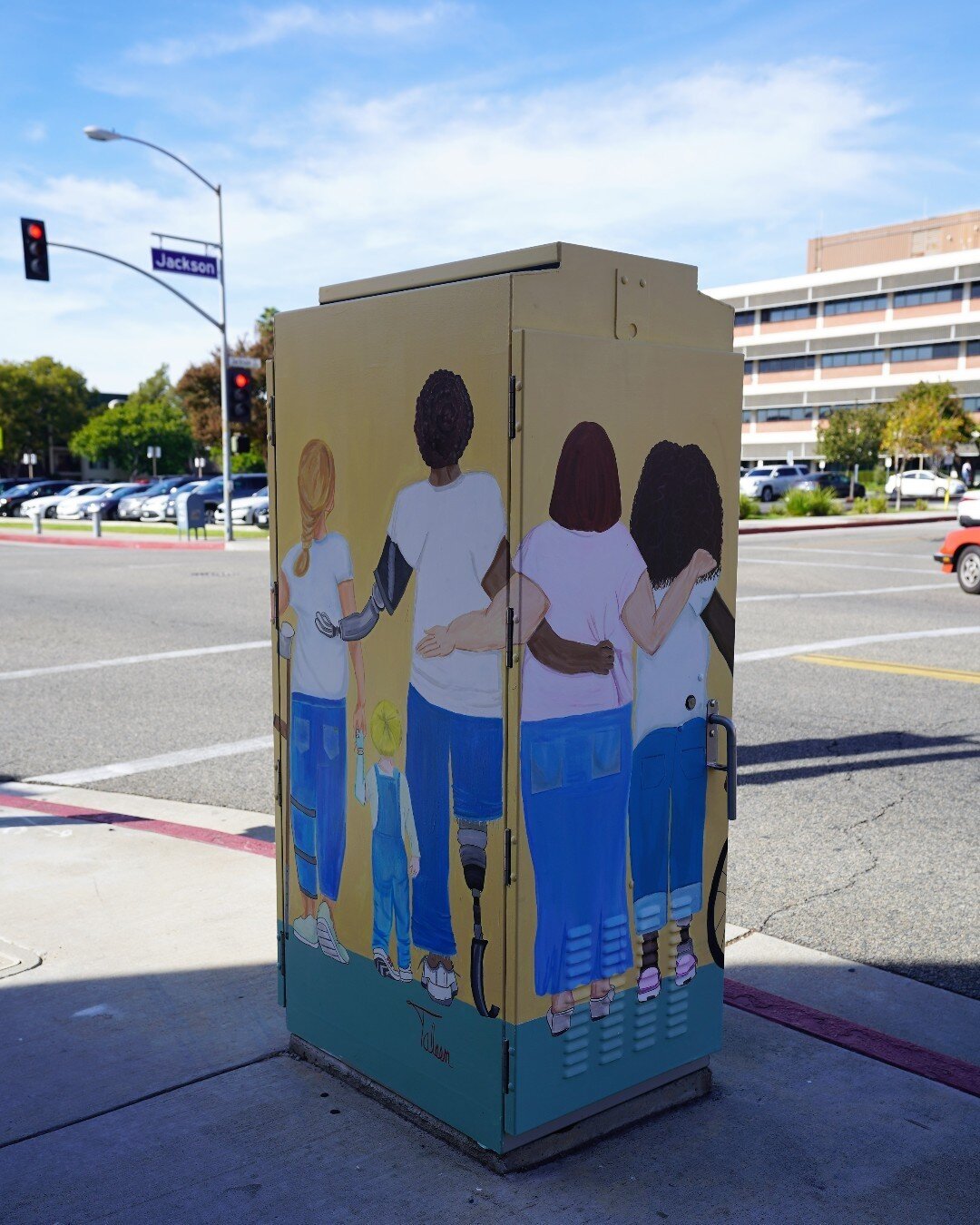 The next stop for our Beyond the Box Biking Tour is &ldquo;In Unity There is Strength&rdquo; by Taleen Janian, a returning program artist. Janian&rsquo;s mural is of a group of people standing together, arm in arm. Their abilities and disabilities ar