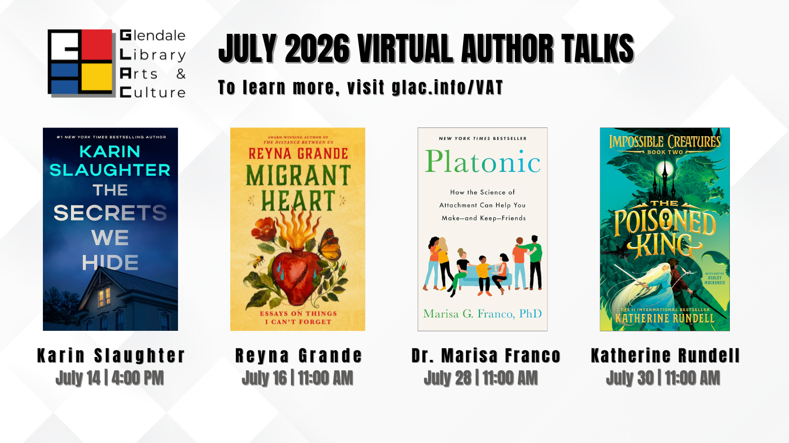 July 2026 Virtual Author Talks