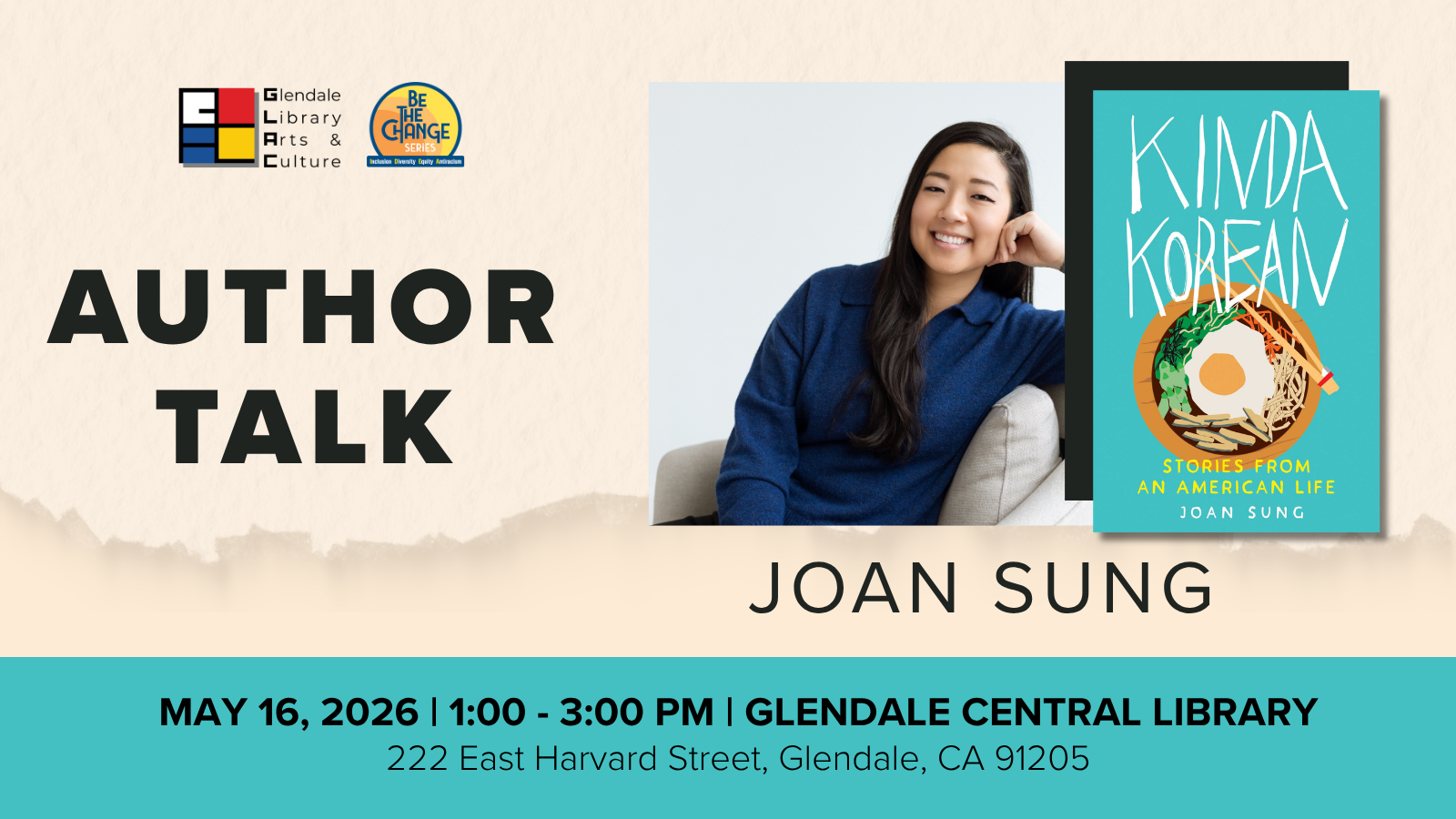 Joan Sung May 15, 2026 Author Talk 