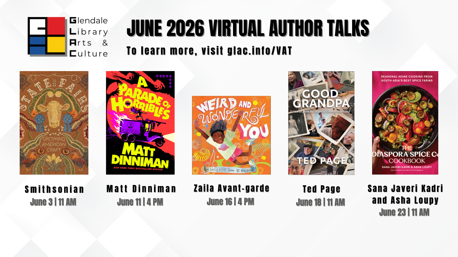 June Virtual Author Talks