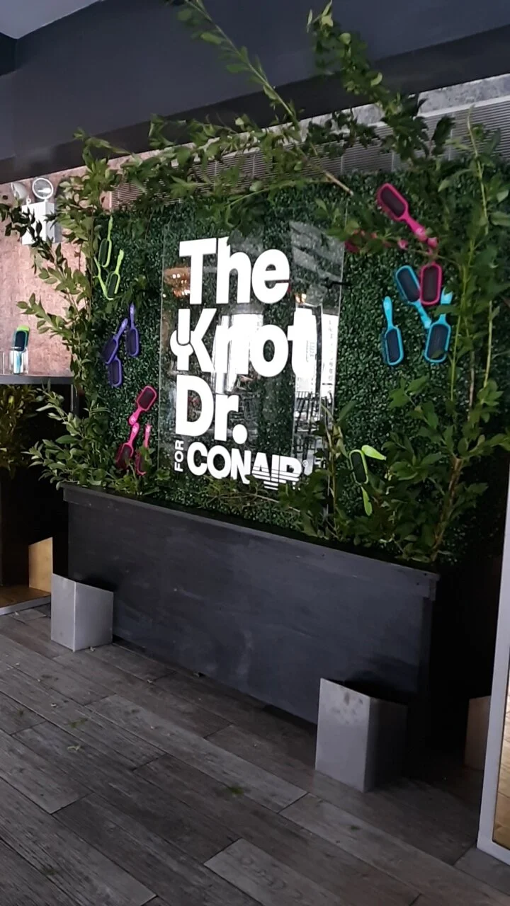 ConairAt the Knot Dr. event put on by Conair, the LNJ team provided lighting and audio as well as enhancing the green wall and constructing the chuppah used at the event.