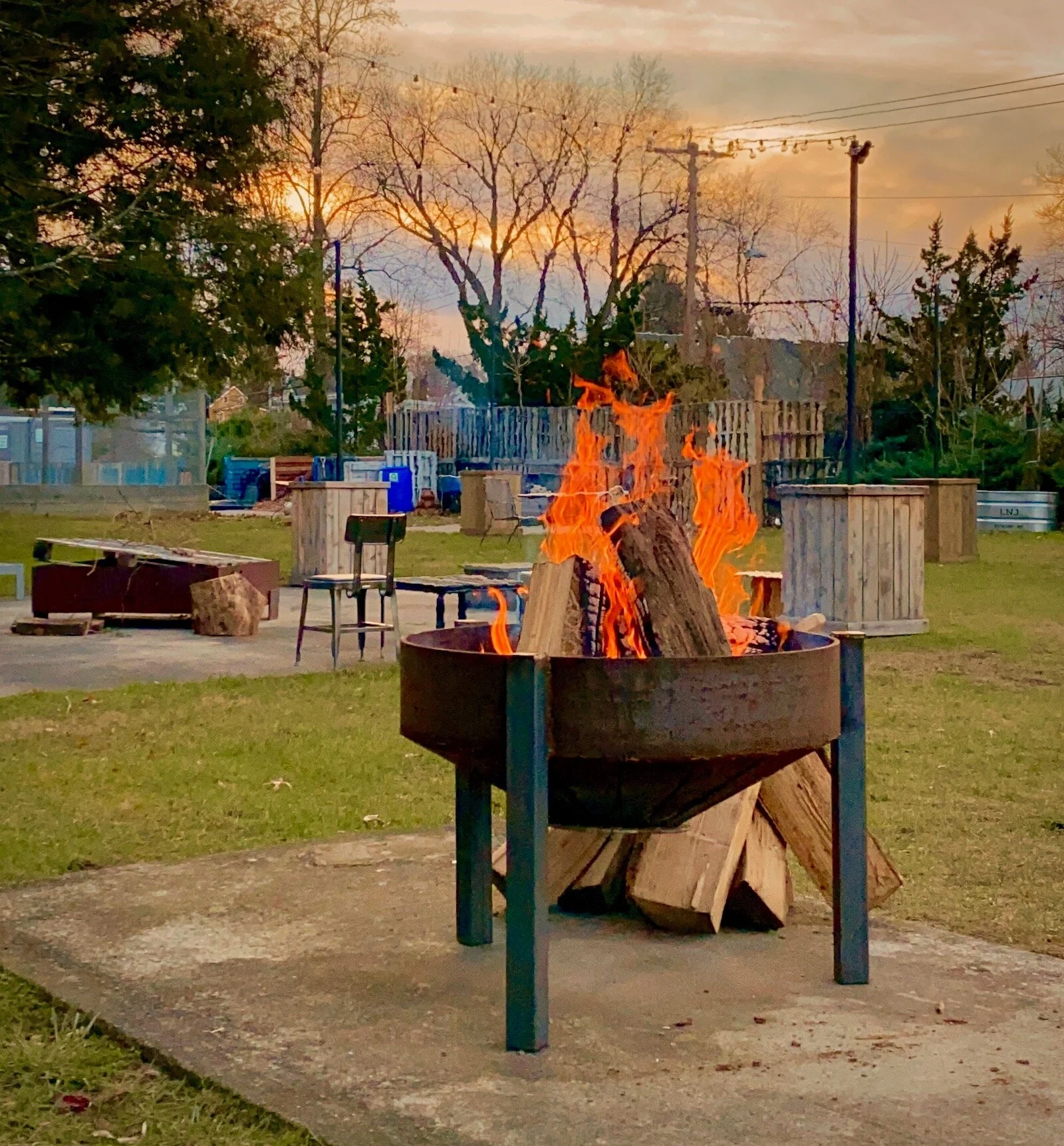 Cone Shaped Steel Fire Pit