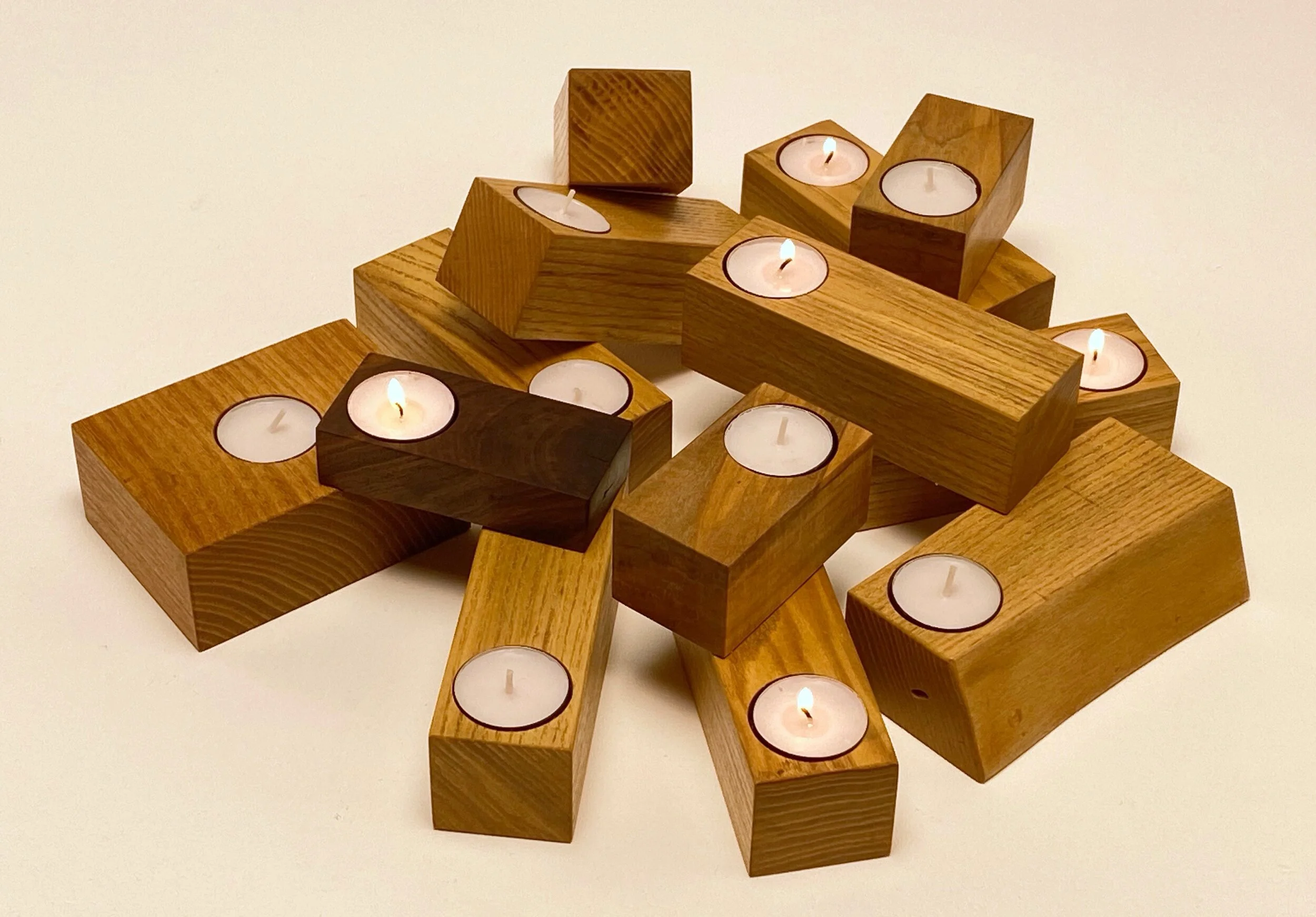 Hardwood Tea Light Holder