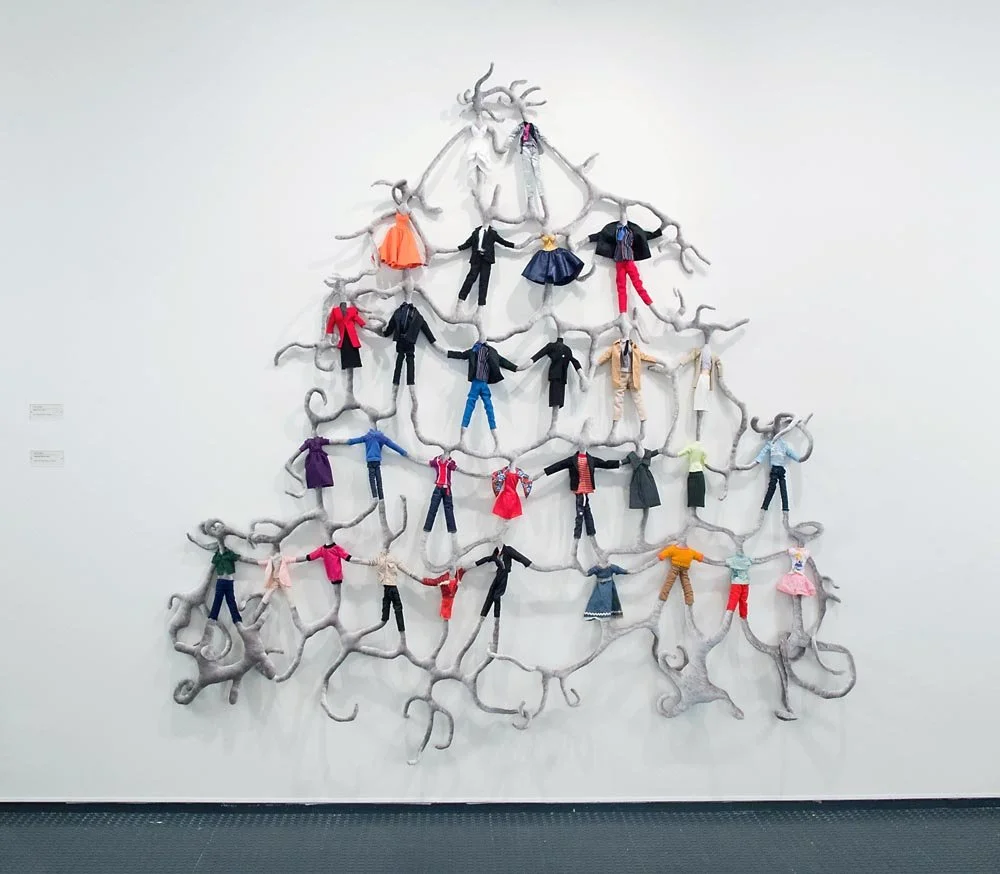 Middle Gray, gray velvet, dolls clothes, batting and sewing, approximately 7x7ft