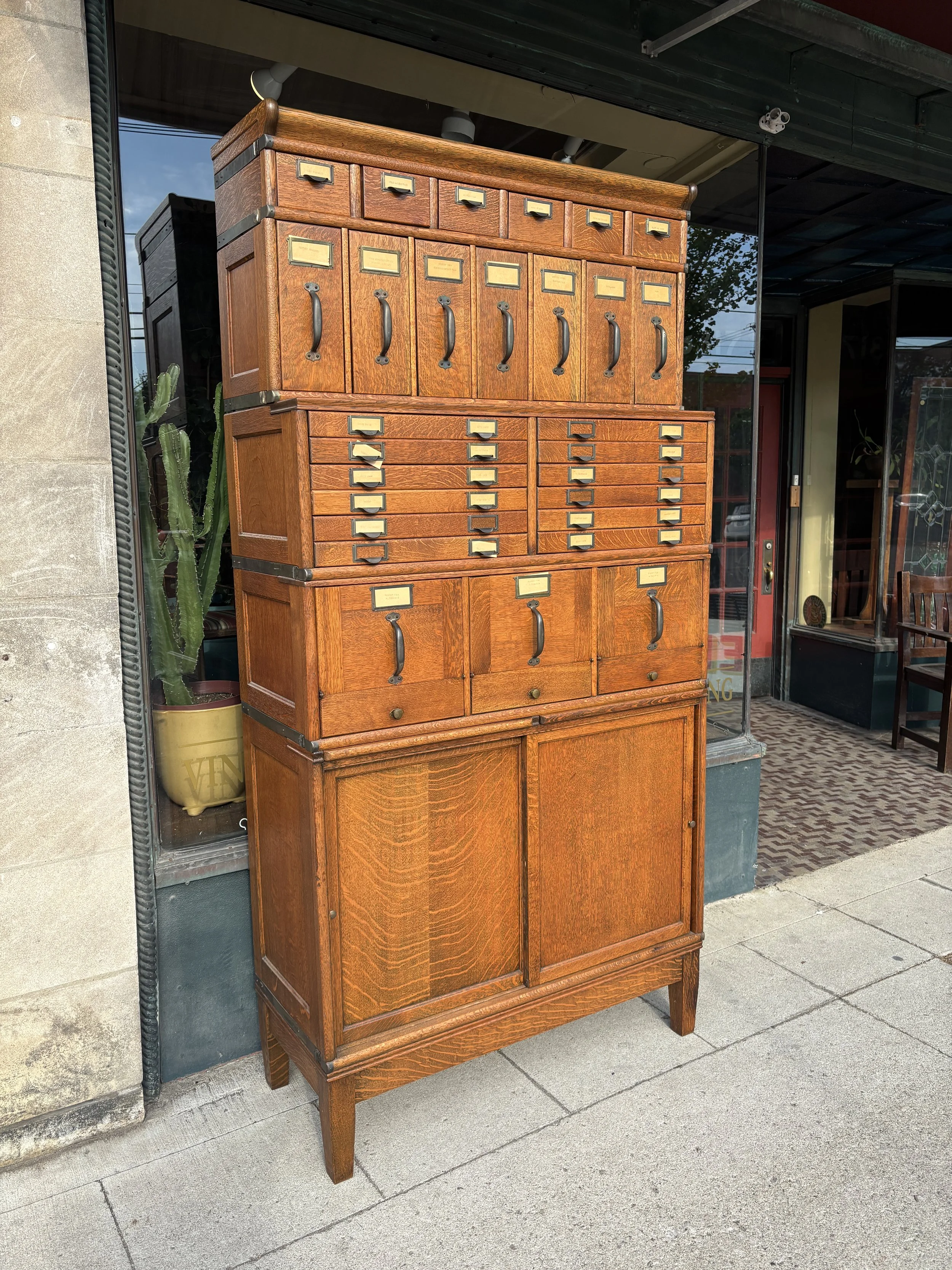 Antique Globe Wernicke Stacking File