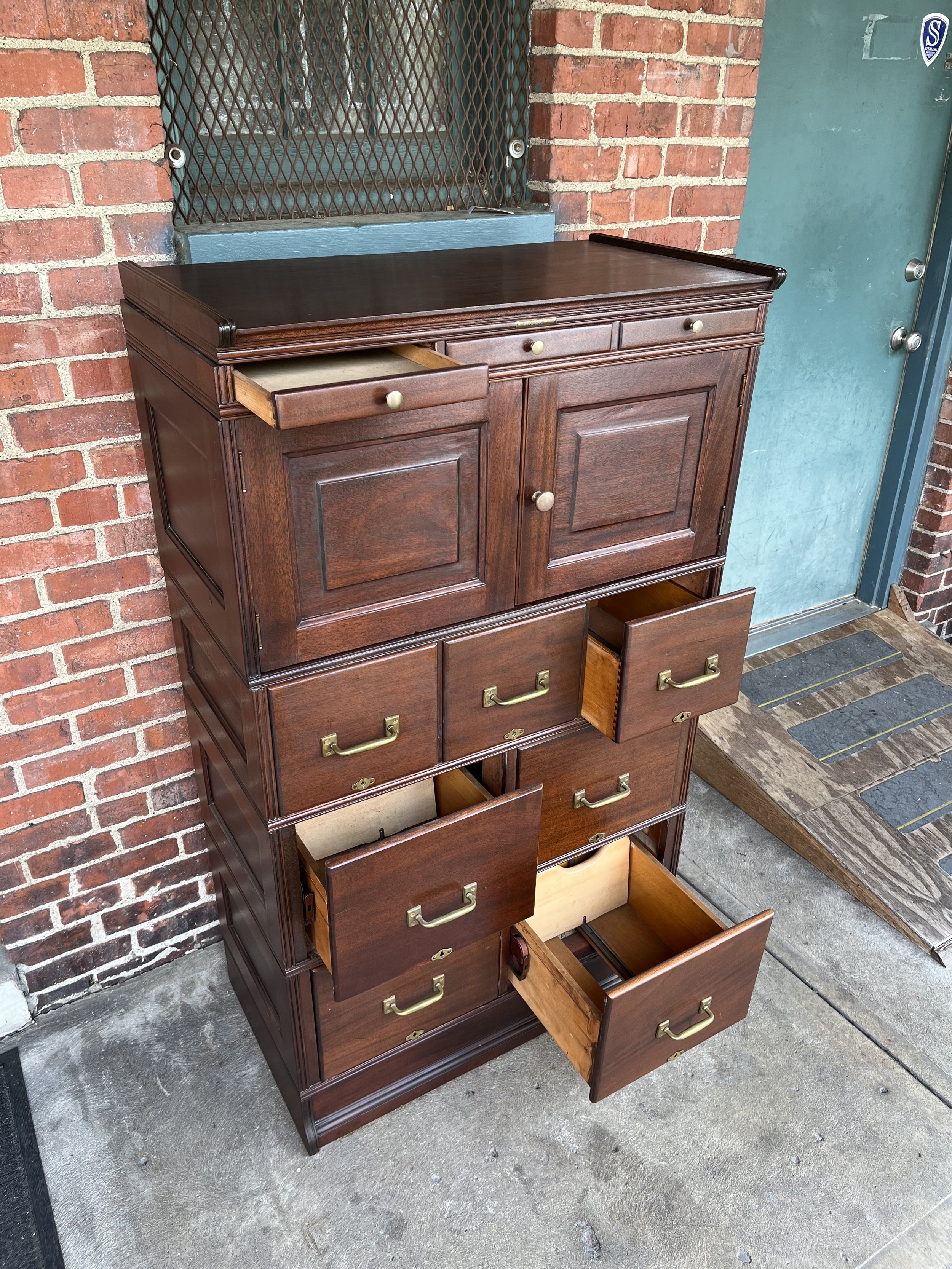 Antique Stackable File Cabinet