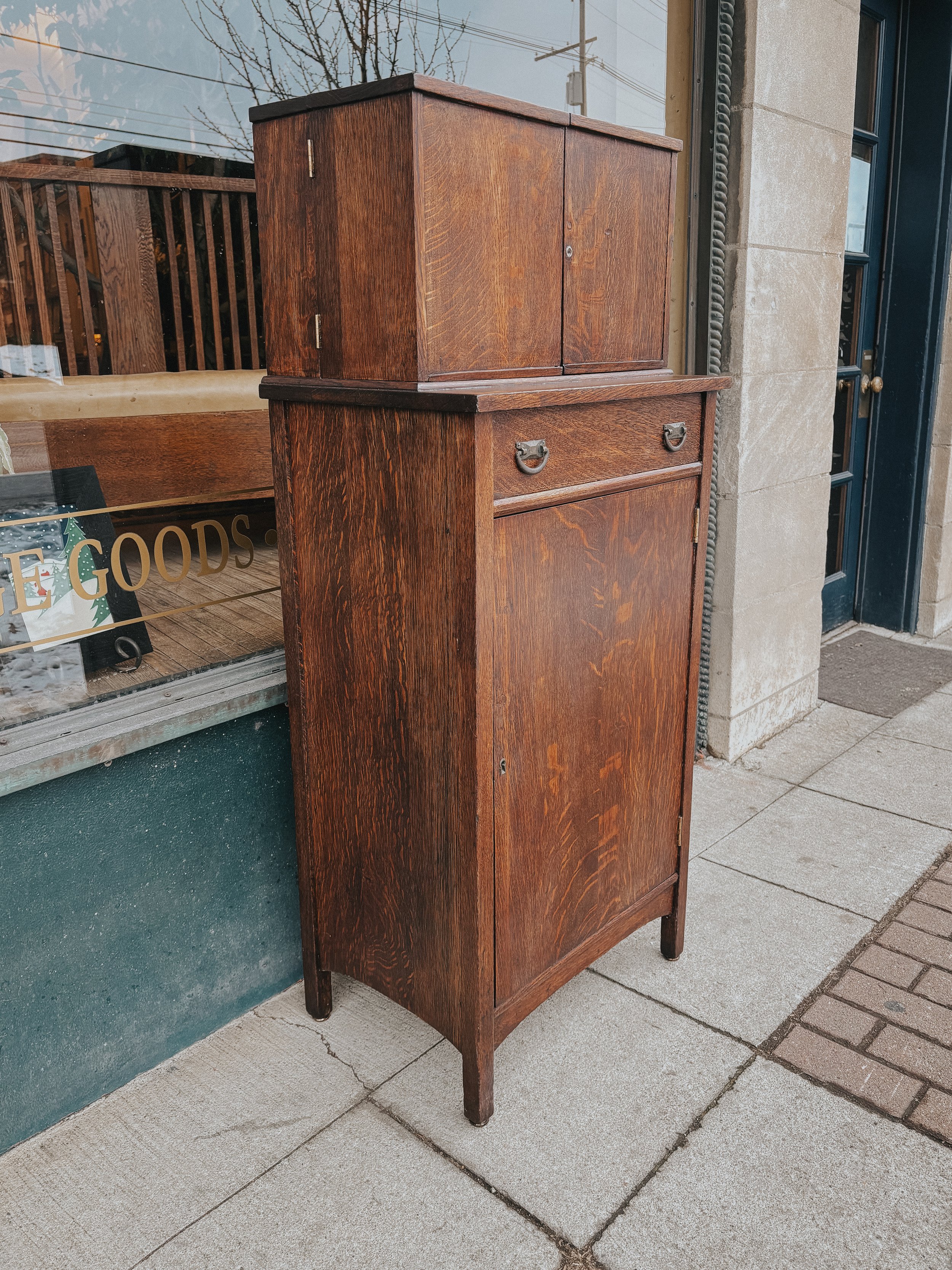 Arts and crafts Stickley Style Bar Cabinet