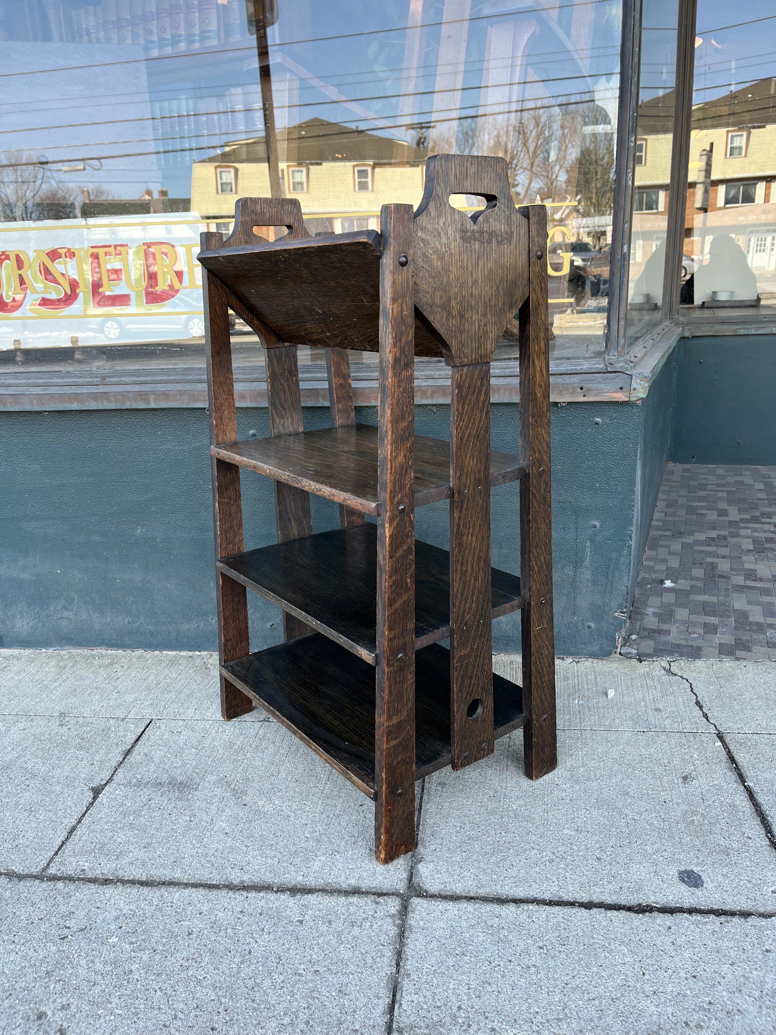 Lakeside Crafts Shop Book Rack Side View