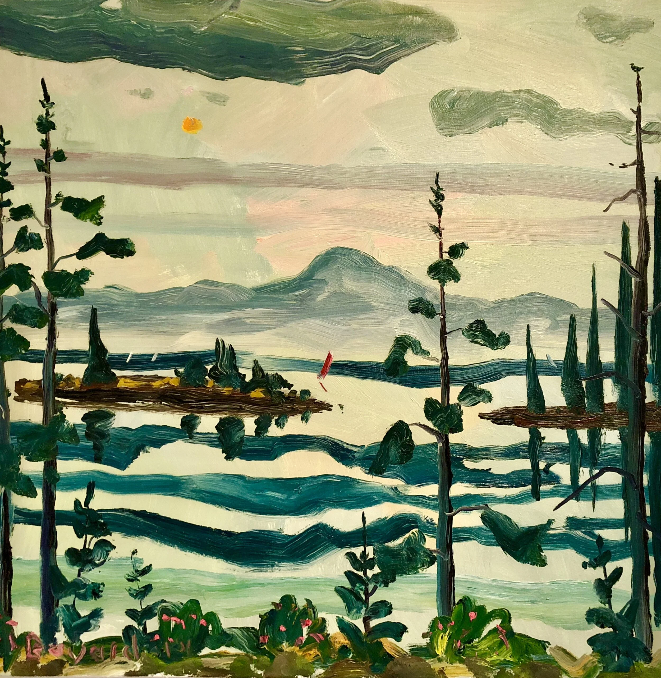 Ram Island Through the Trees