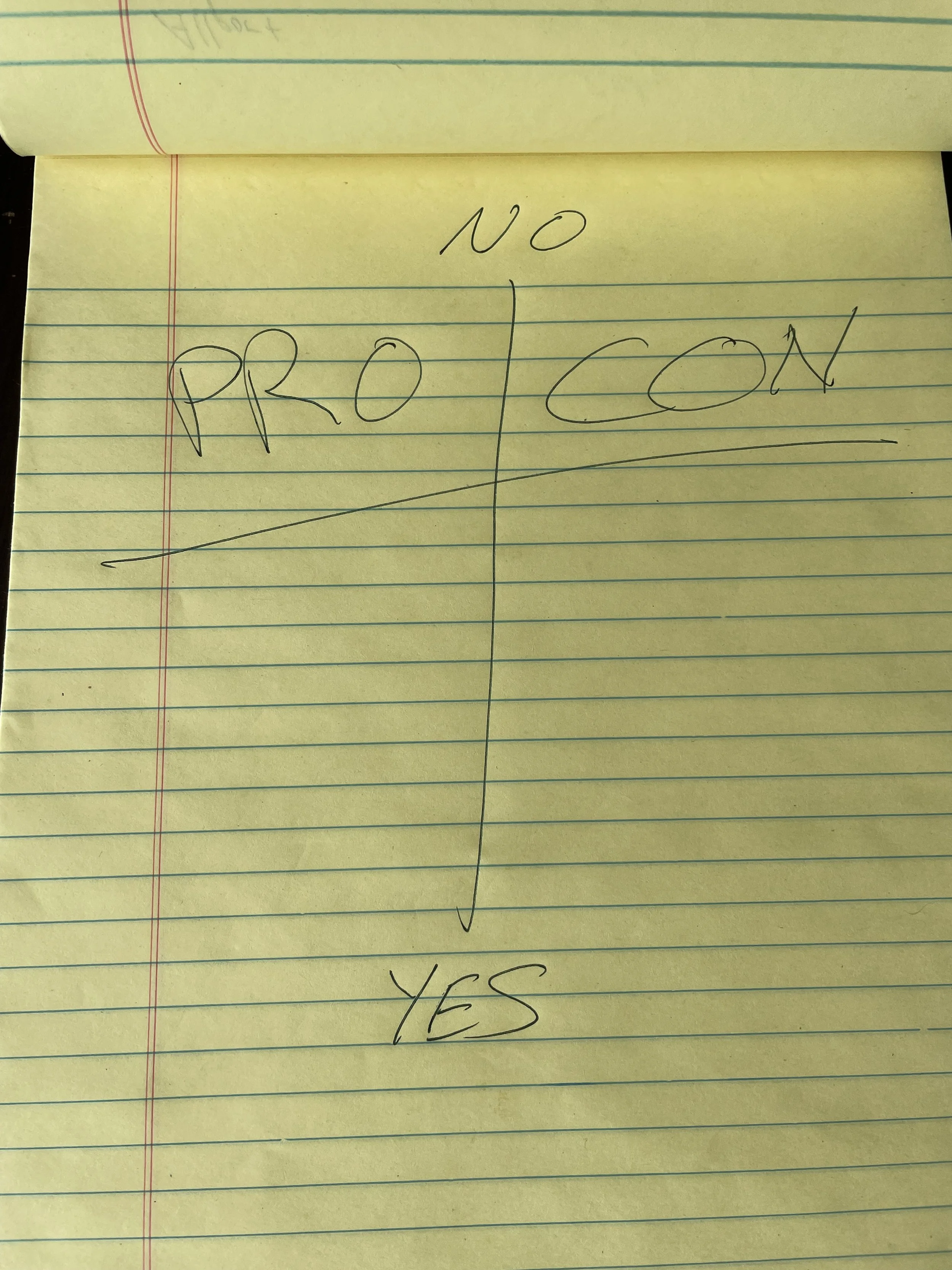 Starting with “No”