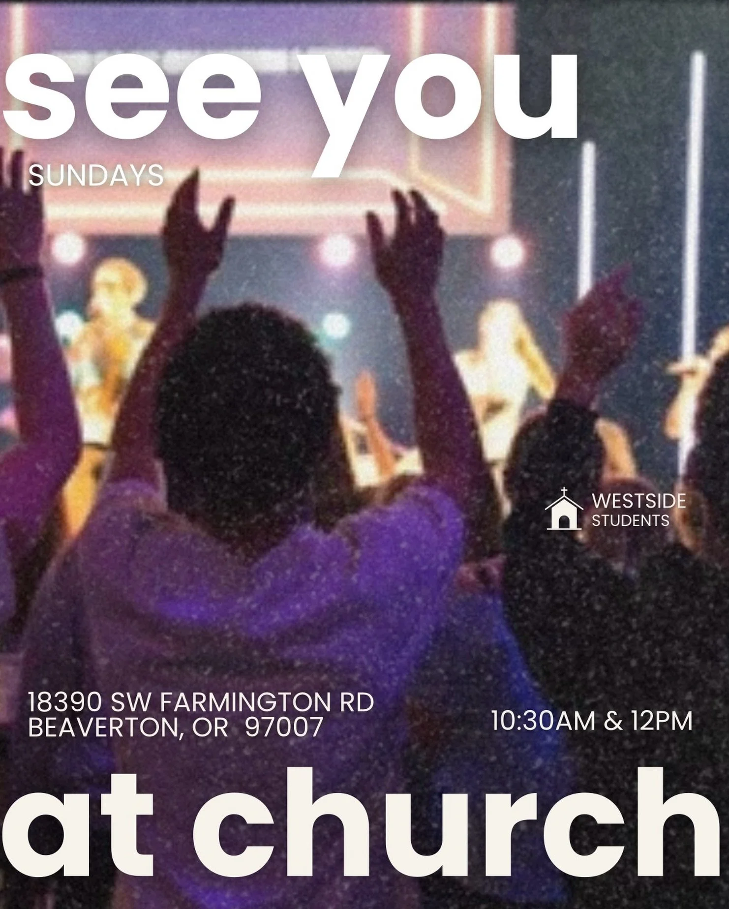 Super excited to see you at church tomorrow!!! Invite your friends🙌