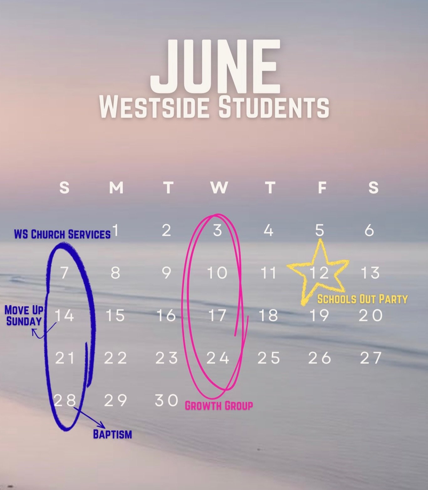 JUNE AT WESTSIDE STUDENTS🤍 Super excited to kick off summer with you all! On top of this, starting the 26th to July 4th is our FIREWORK FUNDRAISER!