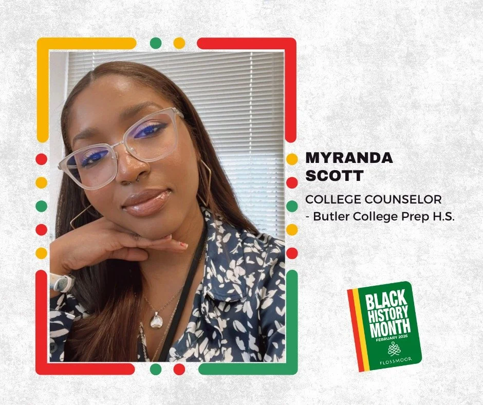 In celebration of #BlackHistoryMonth, we are highlighting some inspiring African American educators in Flossmoor. 

Today we are recognizing a Class of 2015 @hfhs59 alumna and 20-year resident of Flossmoor: Myranda Scott. Myranda serves as a College 