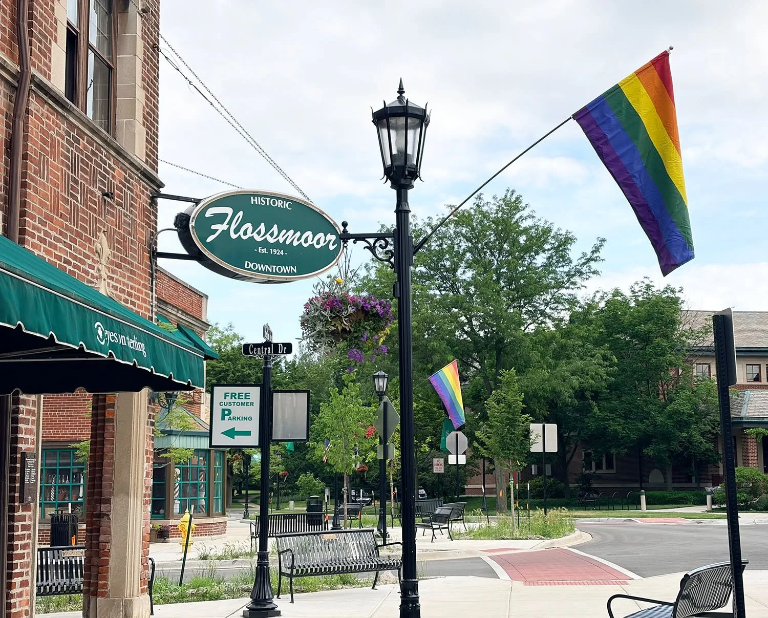 Good morning, Flossmoor! Welcome to June, a month that the Village of Flossmoor proudly recognizes as Pride Month and a time to celebrate the LGBTQ+ community. In preparation, Public Works has been busy hanging rainbow flags this morning in our centr
