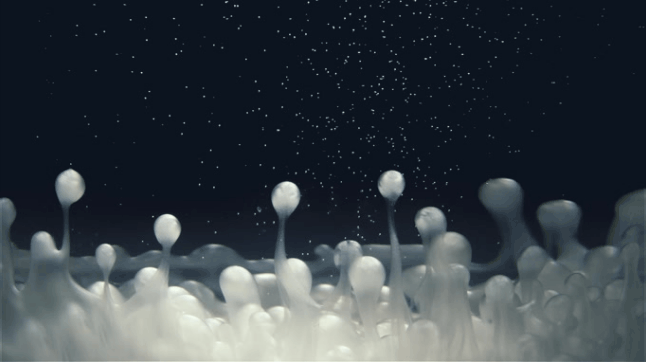 An artistic video of rising goopy substances.