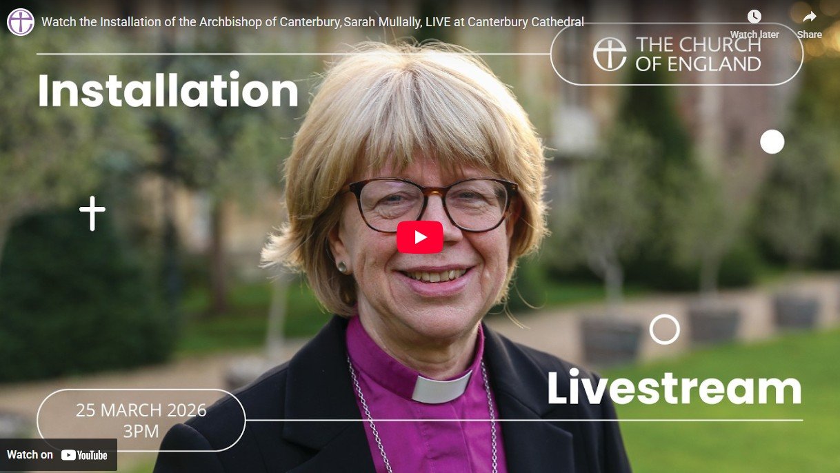 Livestream Link for Archbishop of Canterbury Installation