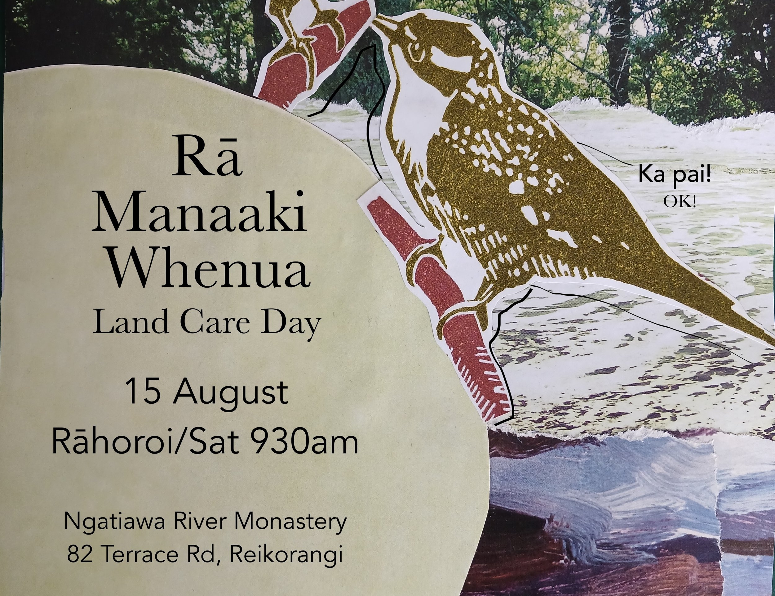 Manaaki Whenua at Ngatiawa River Monastery