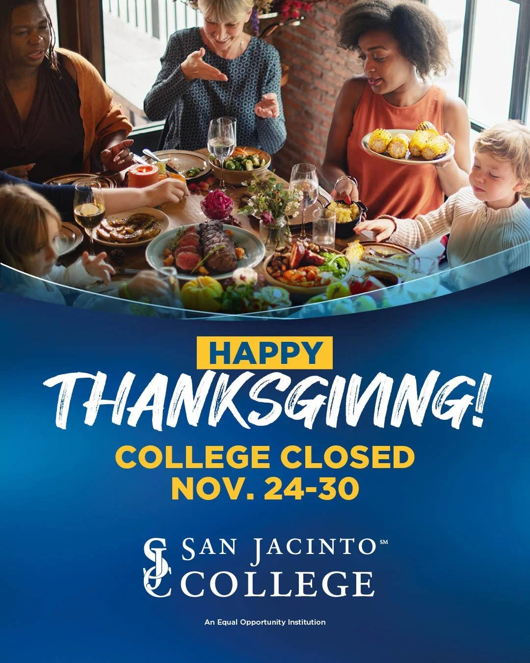 Thanksgiving Closure: November 24-30, 2025