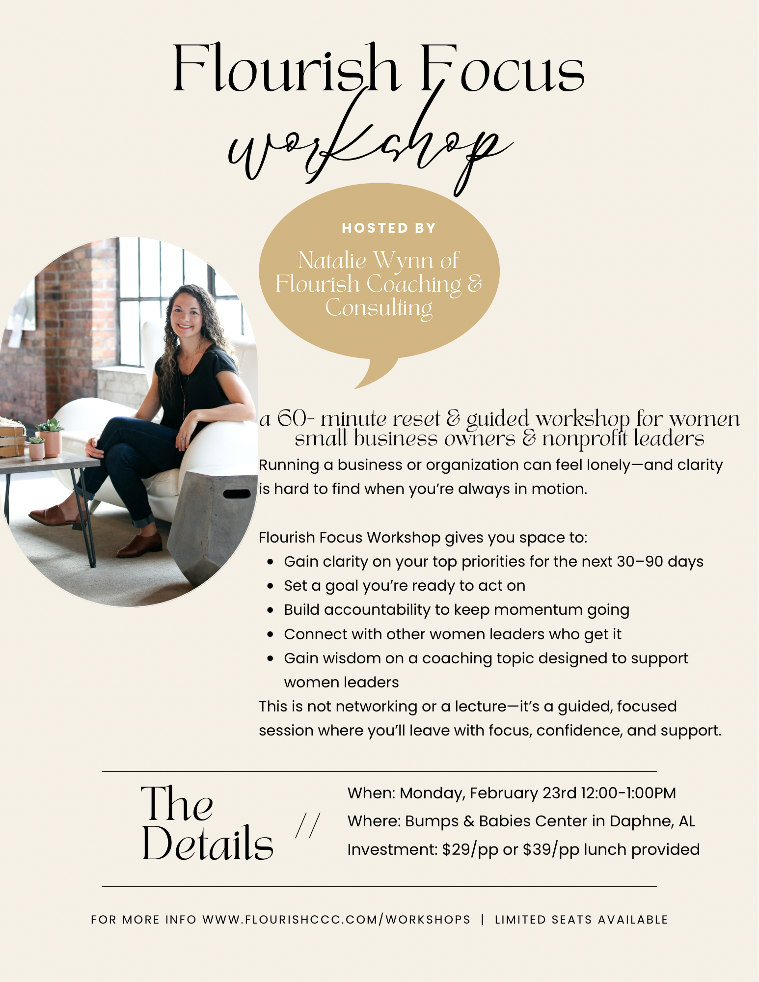 Flourish Focus Workshop (March)