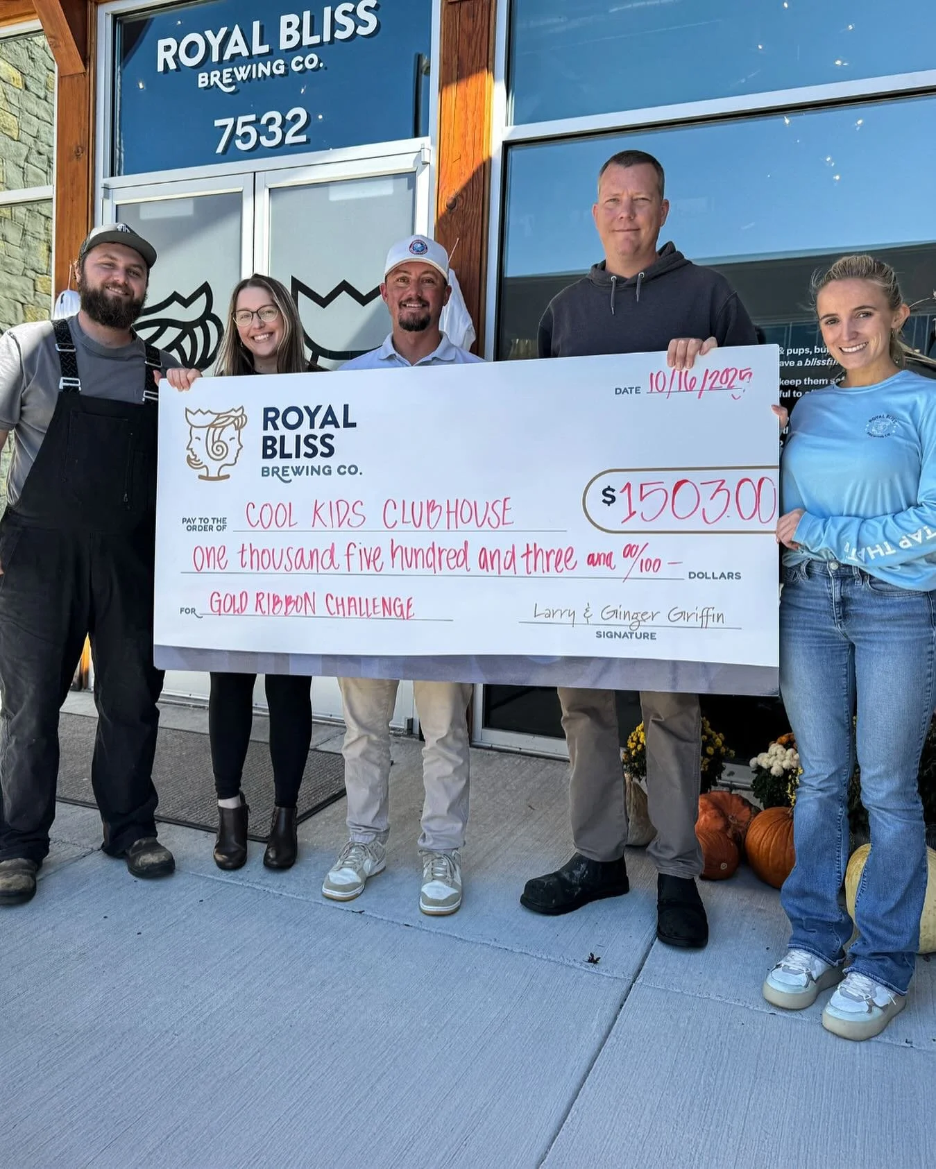 🥇 2x Gold Ribbon Champions! 💛 We&rsquo;re proud to share that Royal Bliss took first place in this year&rsquo;s Gold Ribbon Challenge for the second year in a row, raising $1,503 for Cool Kids Clubhouse! Every pint poured helped support families im