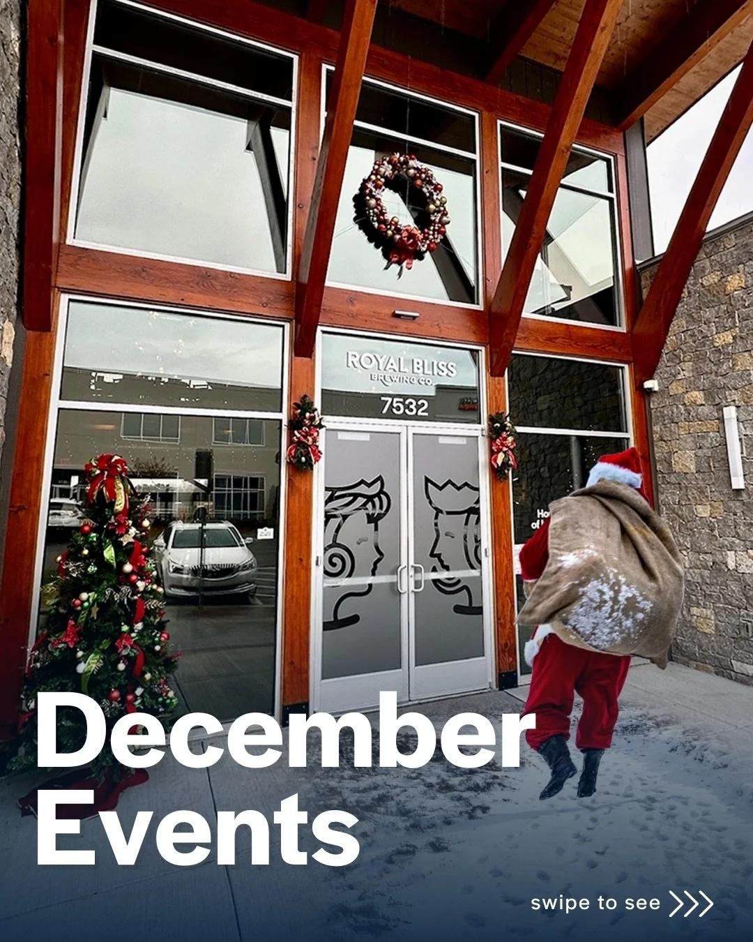 Holiday lights, winter pints, and the coziest taproom vibes of the year. Deck the halls with a glass full of Bliss and make December unforgettable. 🎄❤️

🎅 Santa at Royal Bliss (Dec 6): Bring the kiddos for photos with Santa from 2-5 PM. 
✨ Ugly Swe