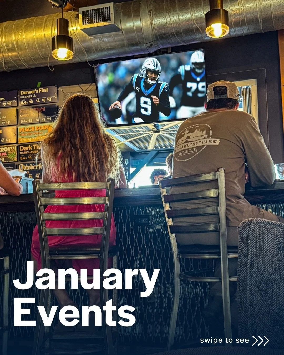 Okay&hellip; January got busy fast 😅

If you&rsquo;ve been meaning to stop by, this is your sign. We&rsquo;ve got playoff football on the screens &amp; a huge Panthers watch party tomorrow, Marvel themed trivia next week, live music every weekend, G