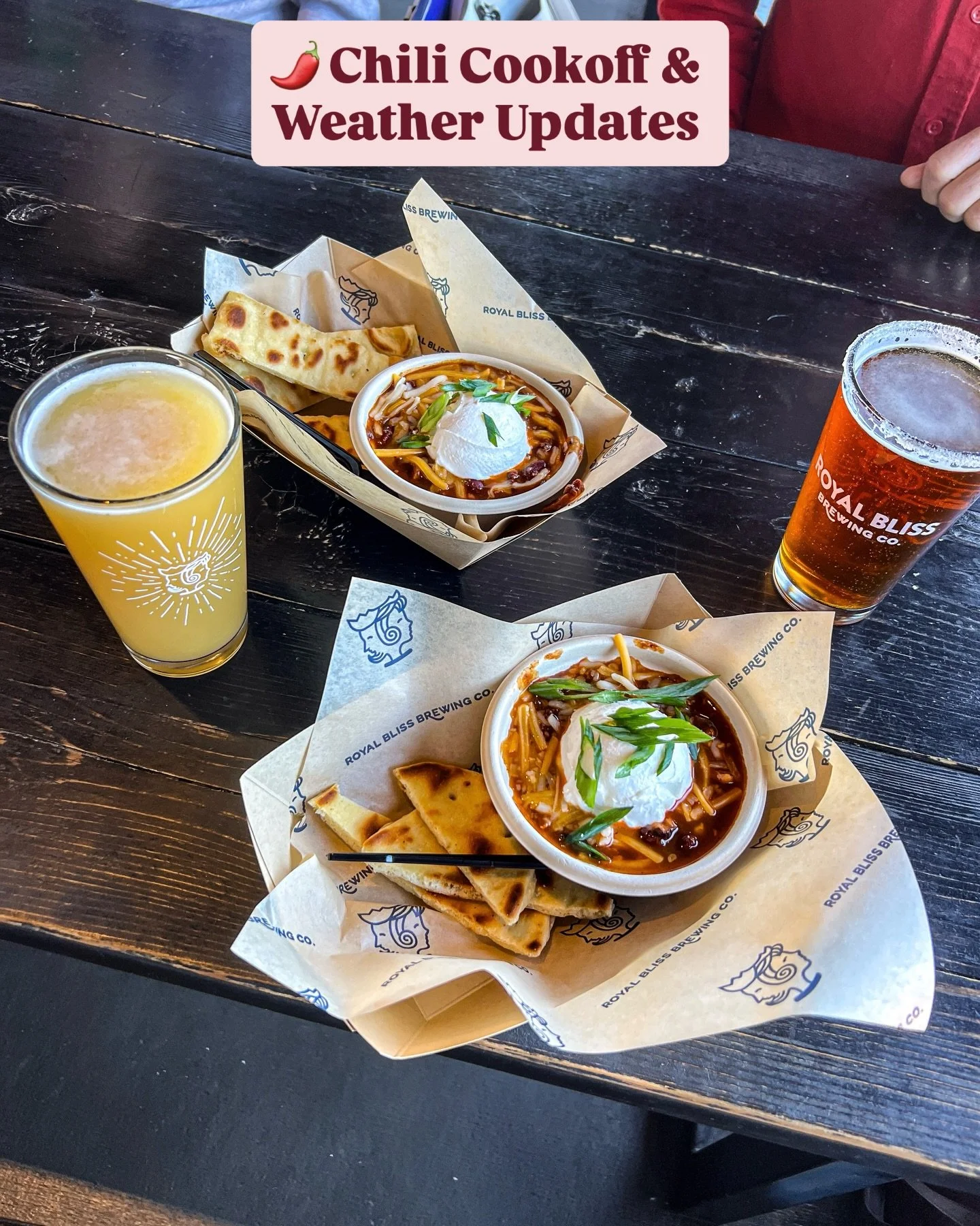 ⚠️❄️ This weekend&rsquo;s Chili Cookoff has been rescheduled for Saturday February 21st due to weather.

Luckily, all of our competing teams are confirmed for the new date! We can&rsquo;t wait to crown a Chili Champion when the time is right, so be s