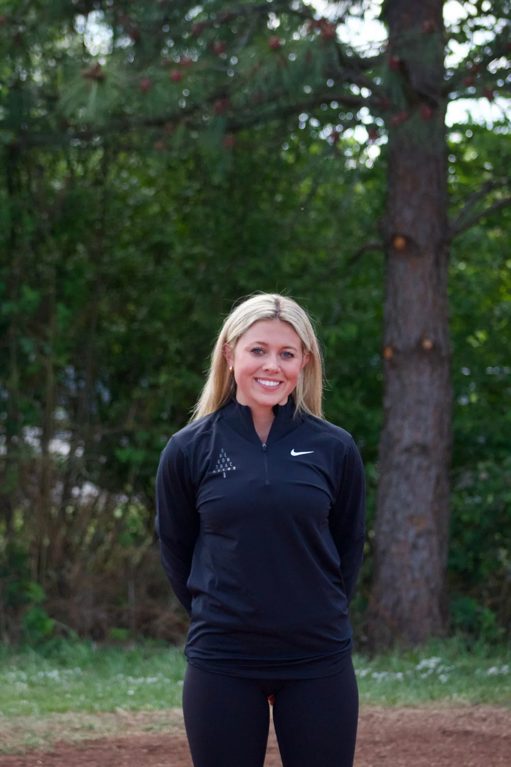 Men Black Nike Dri-Fit 1/4 Zip Up - Reflective — Oregon Track Club