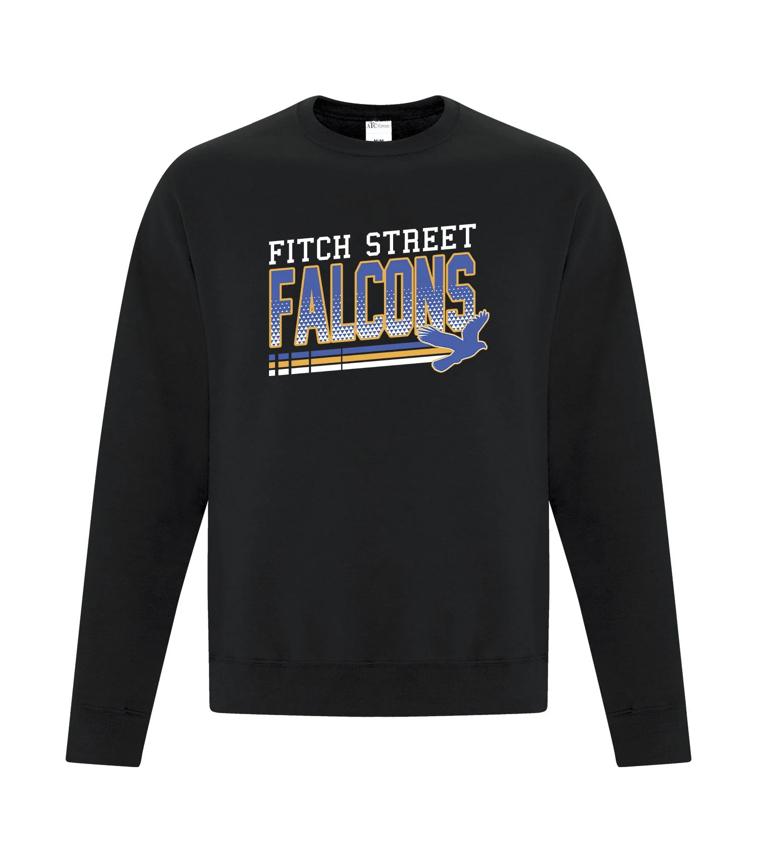 Fitch Street Falcons Printed Crewneck Sweater
