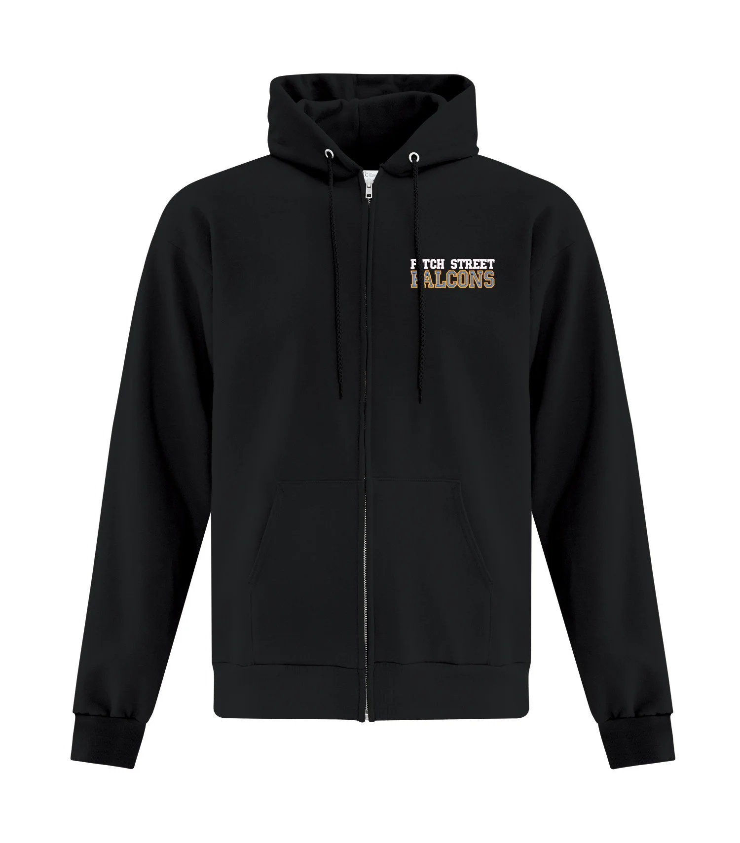 Fitch Street Falcons Embroidered Full Zip Hoodie
