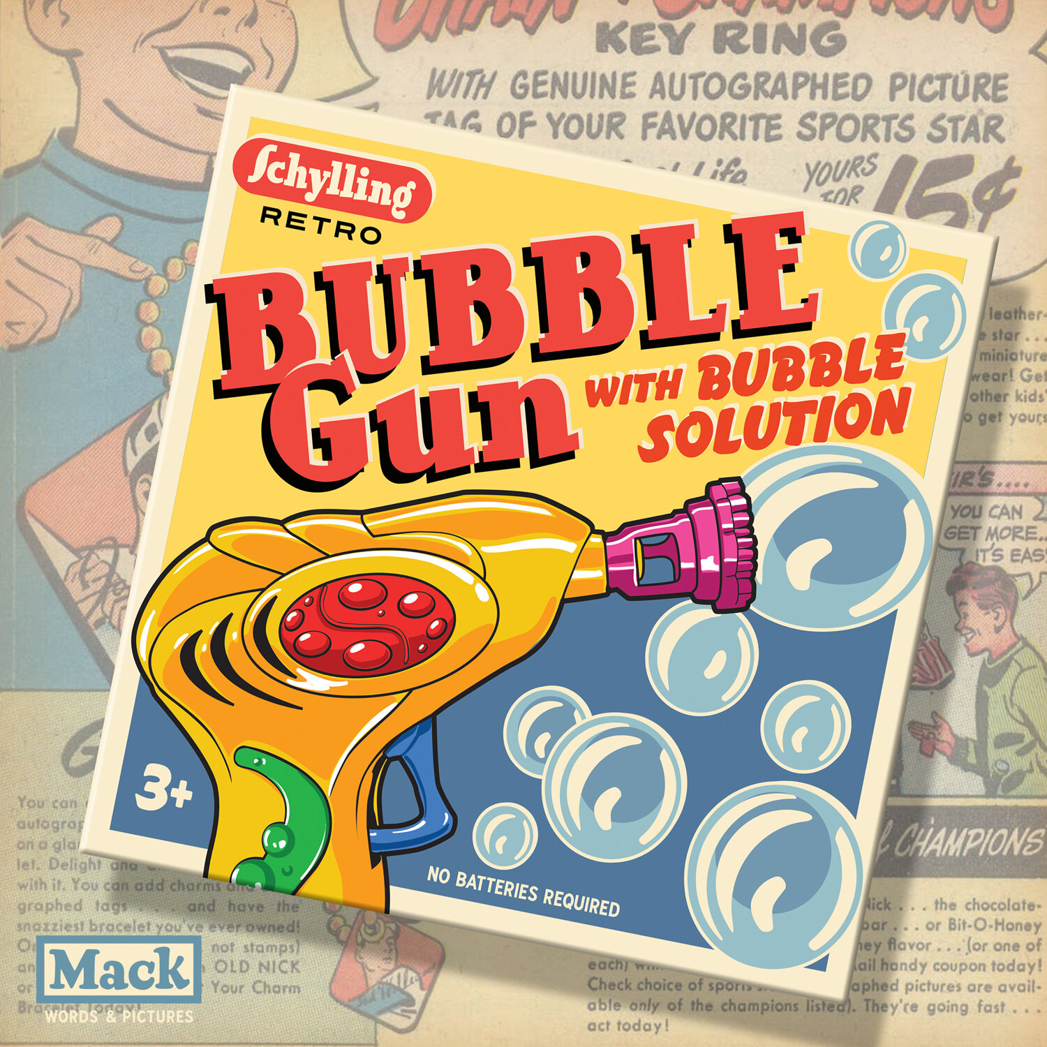 Retro Bubble Gun - Schylling