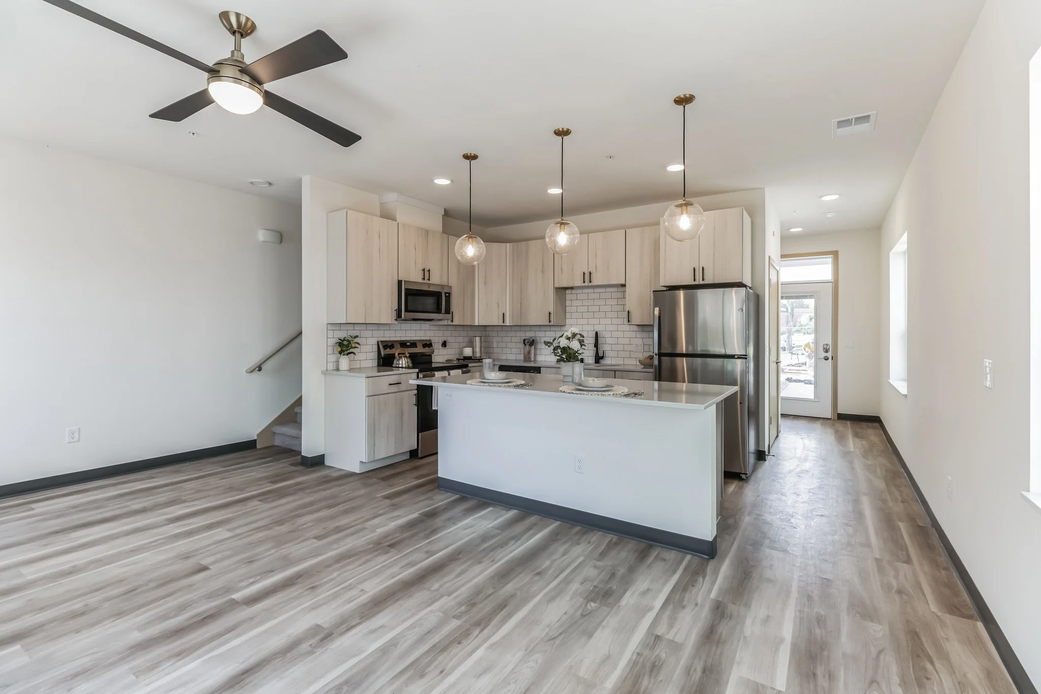 Broadway Lofts - Kitchen and Living Room