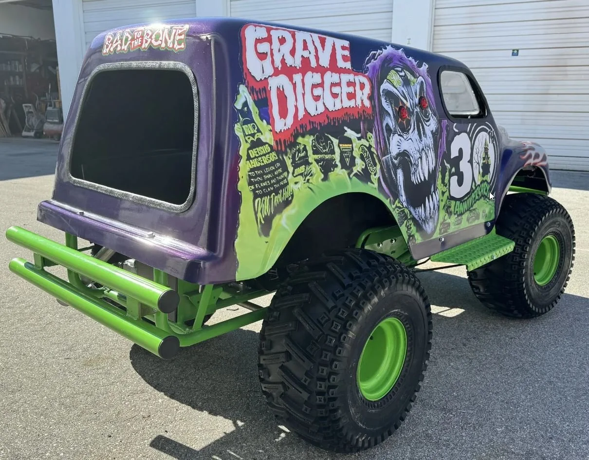 1990s Mini Monster Grave Digger gokart — Audrain Auto Museum