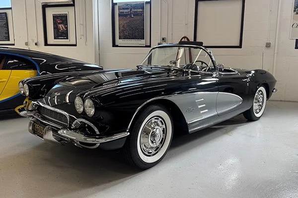 Black Chevrolet Corvette convertible