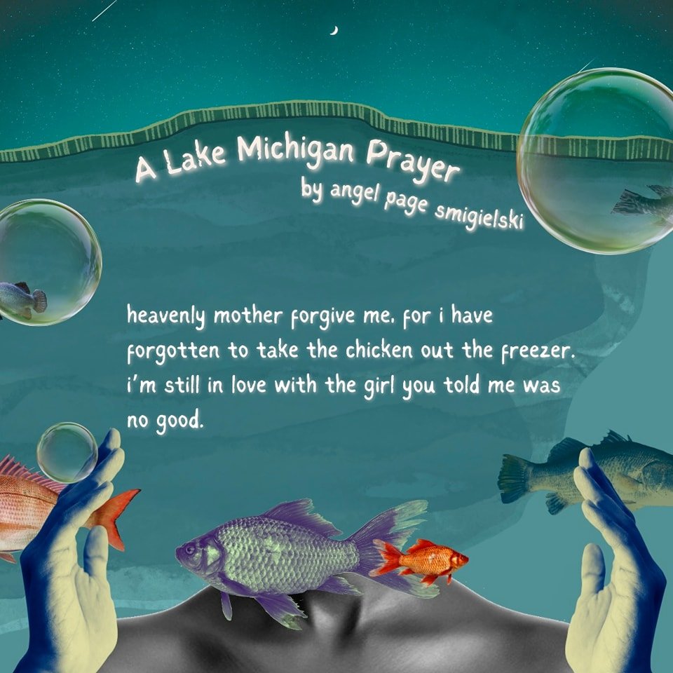 Angel Page Smigielski's stunning &quot;A Lake Michigan Prayer&quot; 💙

Read the whole poem and more in Issue VII: BITTER LUNGS up on our site!
&deg;
&deg;
&deg;
#AngelPageSmigielski #ALakeMichiganPrayer #poetry #poem #prosepoem #literary #literaryre