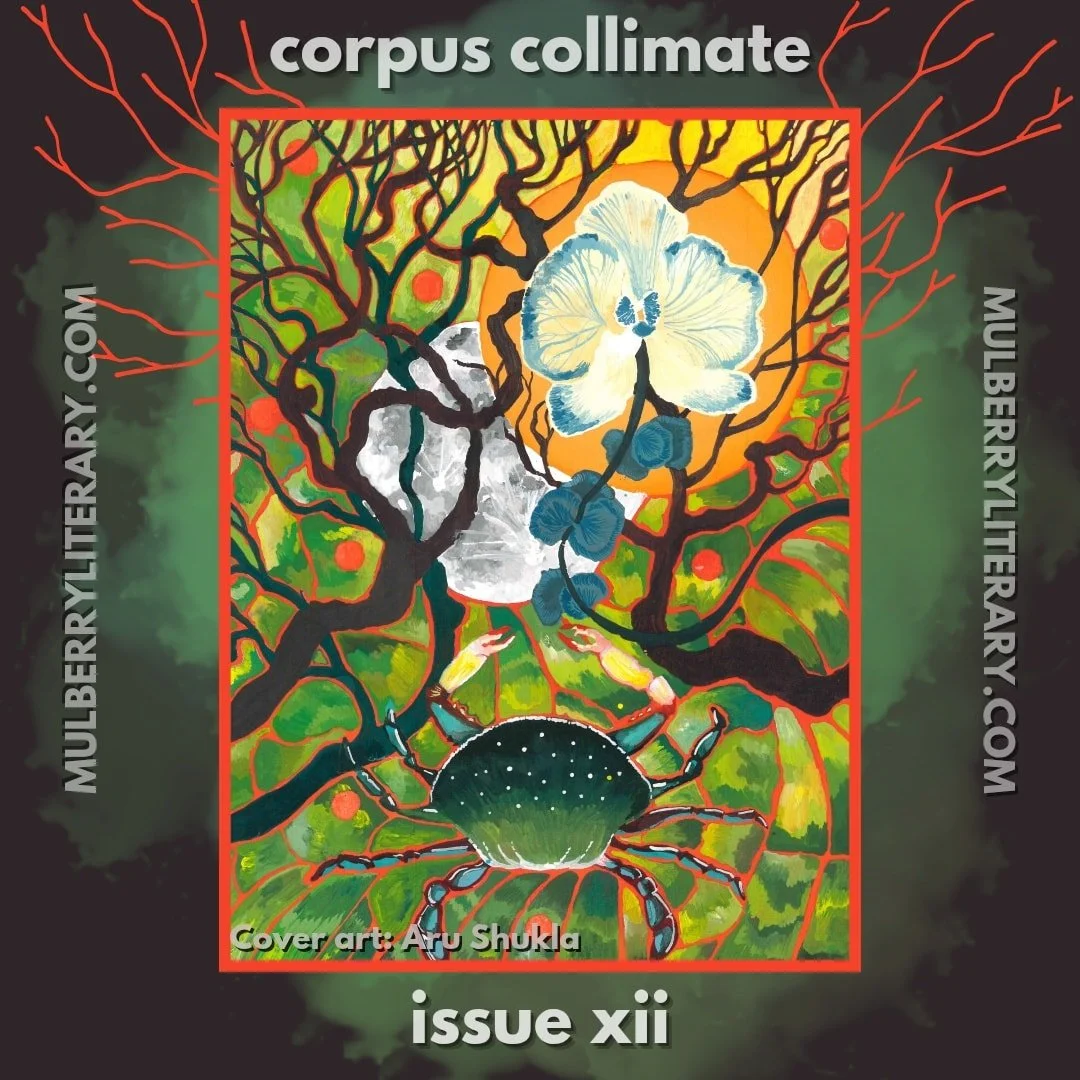 ISSUE XII: "Corpus Collimate" IS LIVE ‼️ 

Thank you to every creative who contributed to this issue! We are eternally grateful for the continued support of every applicant, reader, and editor ❣️ 

Fresh Voices Award Winners&mdash;
◉ First 