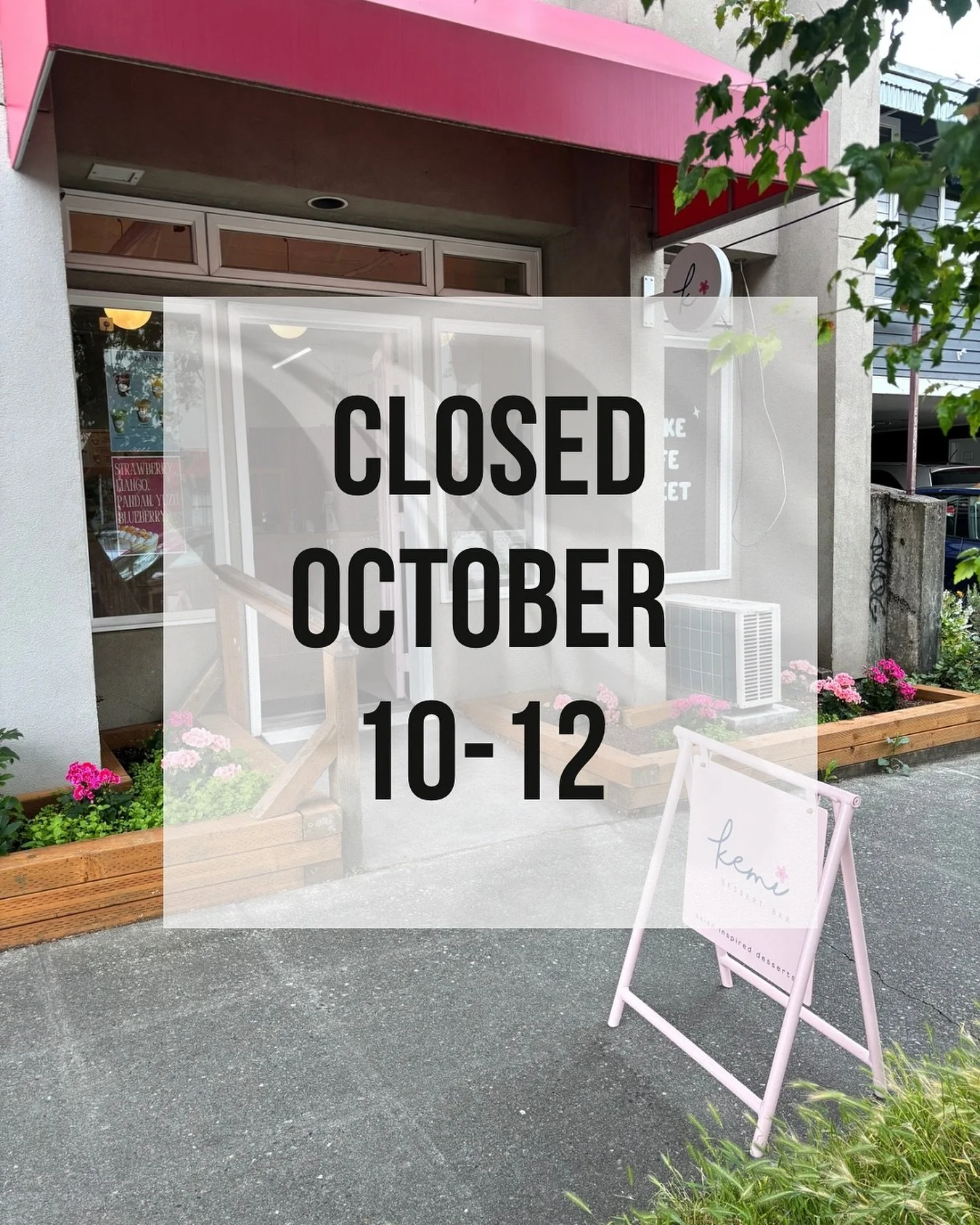 Hello hello! 

We will be CLOSED Friday, 10/10 thru Sunday, 10/12! Come on by this weekend (normal hours) and stock up on treats. It&rsquo;ll be the last chance to get multiple items, so don&rsquo;t sleep on this! 

See you soon! 💕