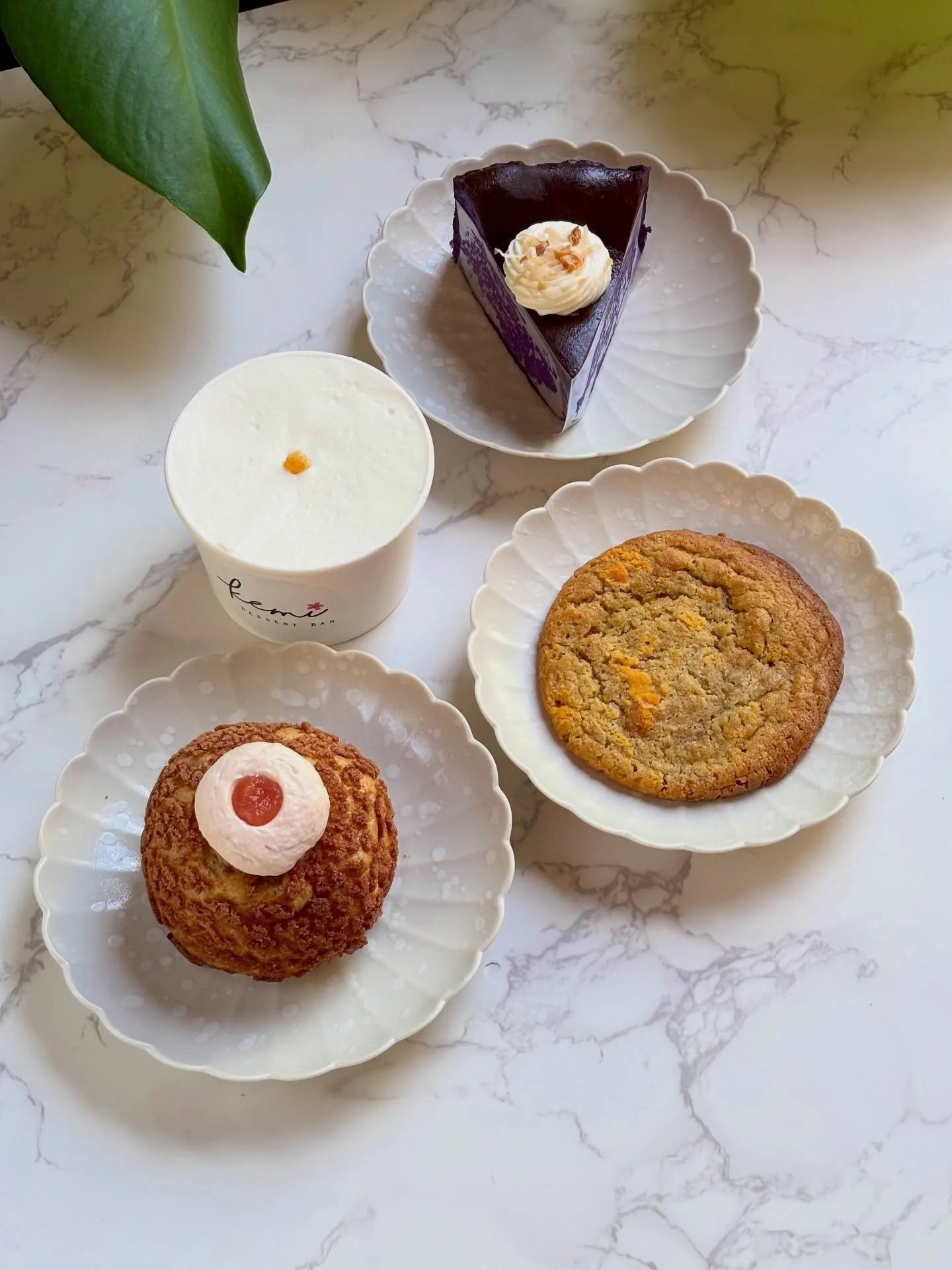 MAY SPECIALS!!! 🥳

Kemi officially turns one year old this month!!! To celebrate, we&rsquo;re bringing back some of our most popular specials from the past year 🤩

-taro cream puff (choux, taro cream, guava chantilly, guava gel) 
-Ube basque cheese