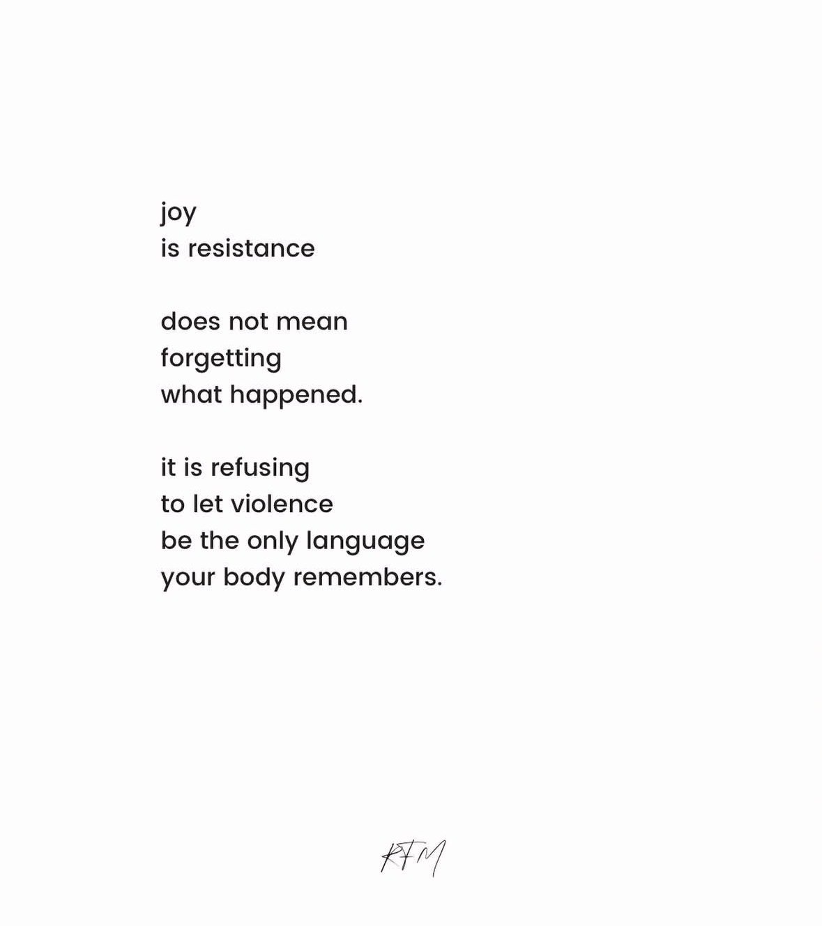 Joyful movement
