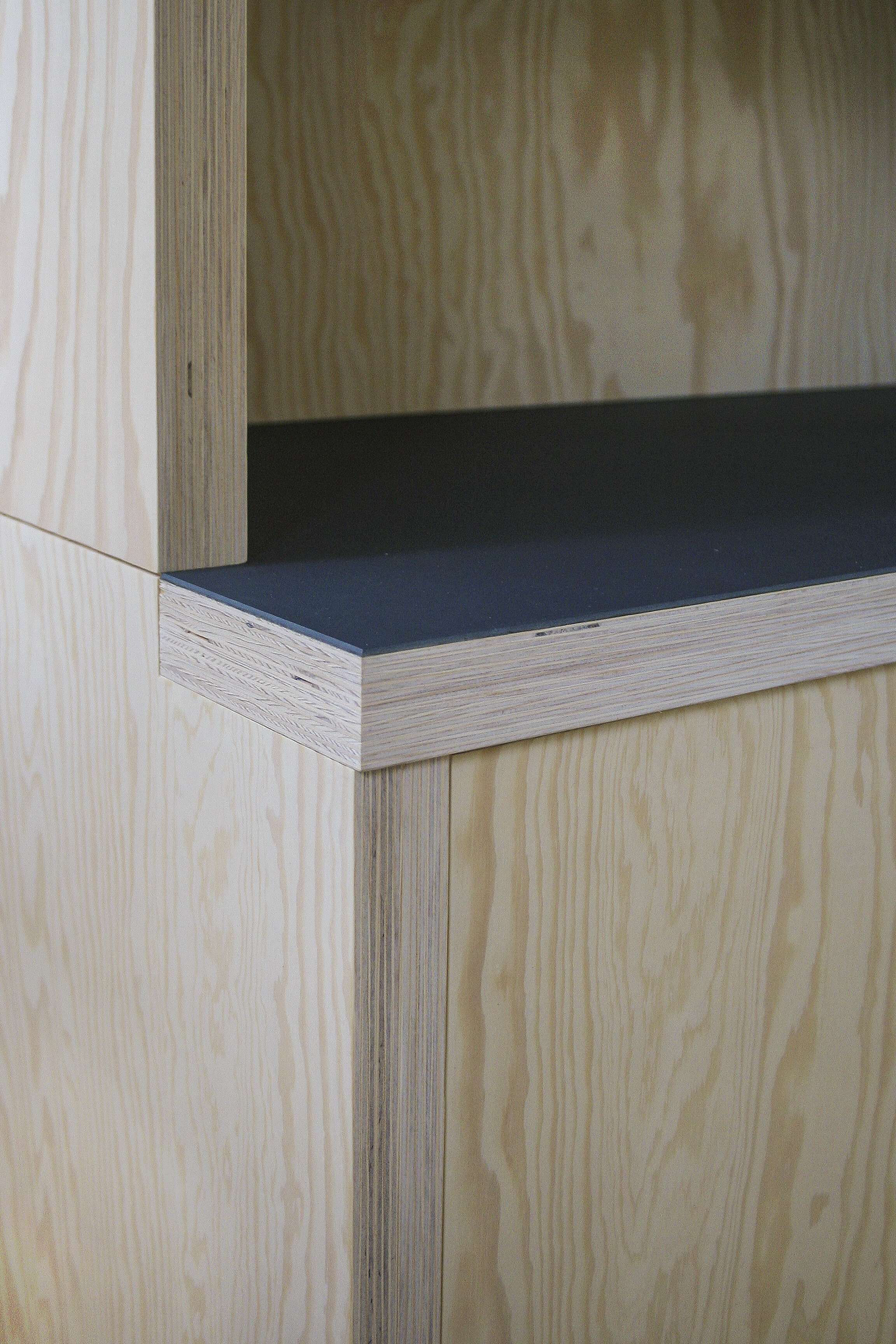 Pine Plywood Shelving Unit